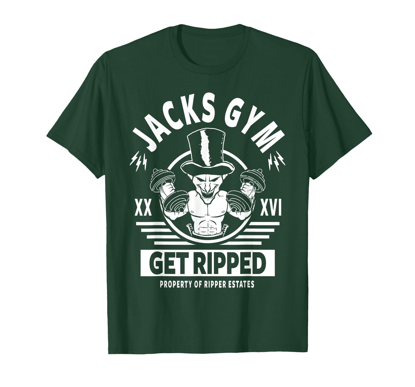 Jack The Ripper Fitness & Exercise Gym Motivation Workout T-Shirt