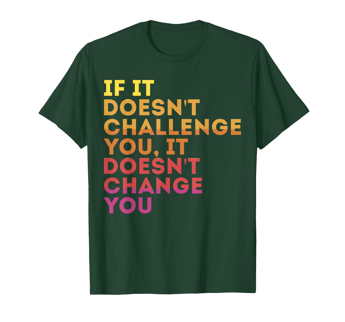 Challenge Yourself Motivational Quote Exercise T-Shirt - Unisex-Adults, Kids - Black - Small - Crew Neck - Short Sleeve - Modern - Motivation - Casual, Workout, Gym