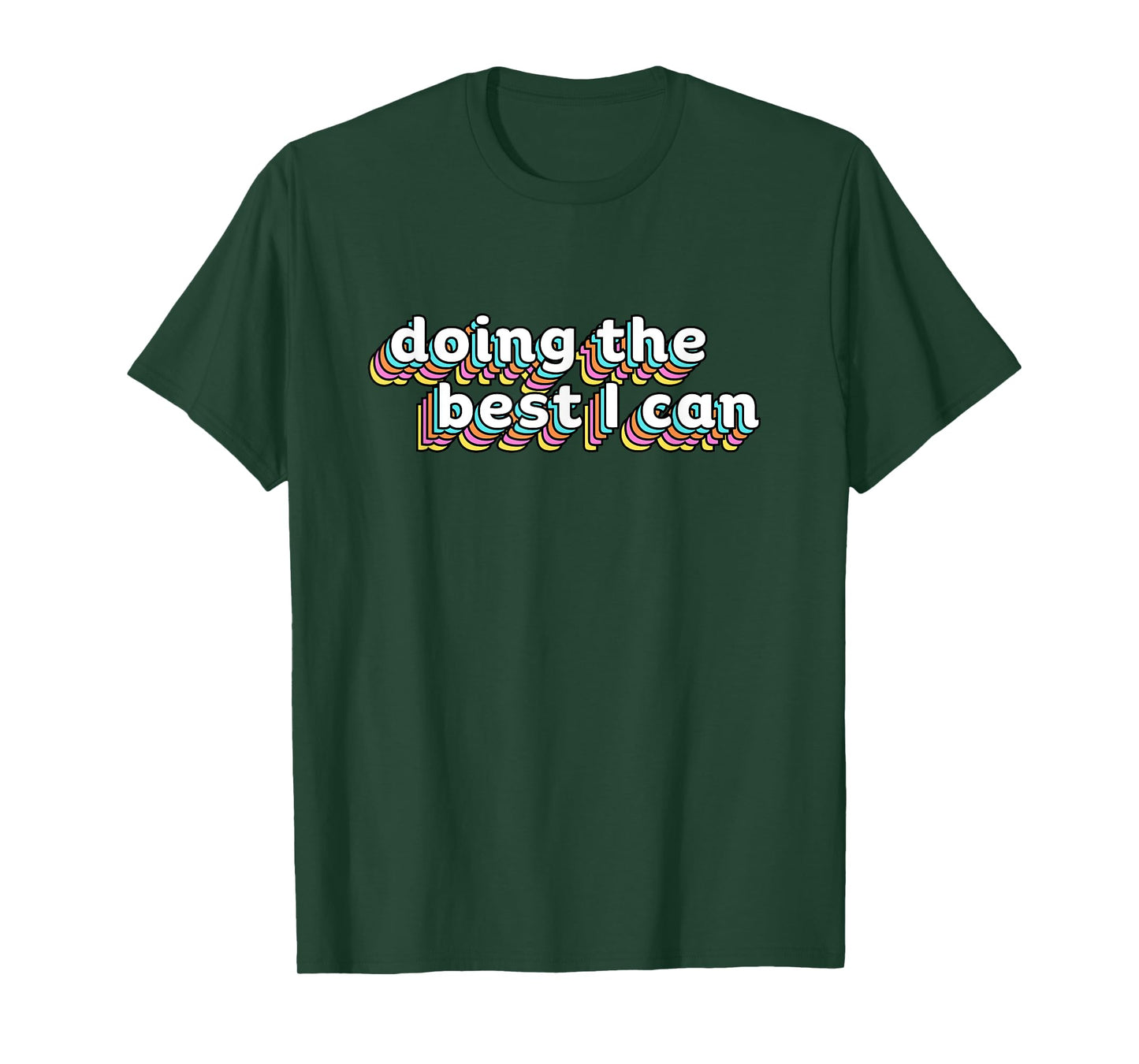 I'm Doing the Best I Can Shirt - Motivational T-Shirt - Black Medium - Unisex Adults - Short Sleeve - Modern Casual - Gym Exercise