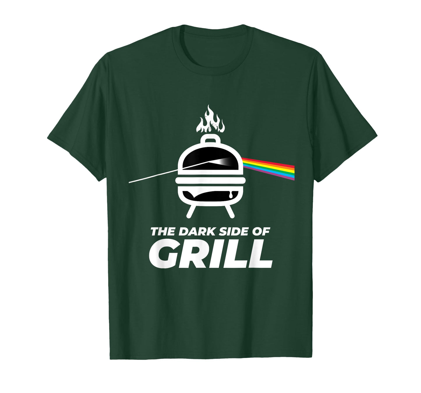 Men's Women's Kids the Dark Side of Grill BBQ Graphic Design T-Shirt