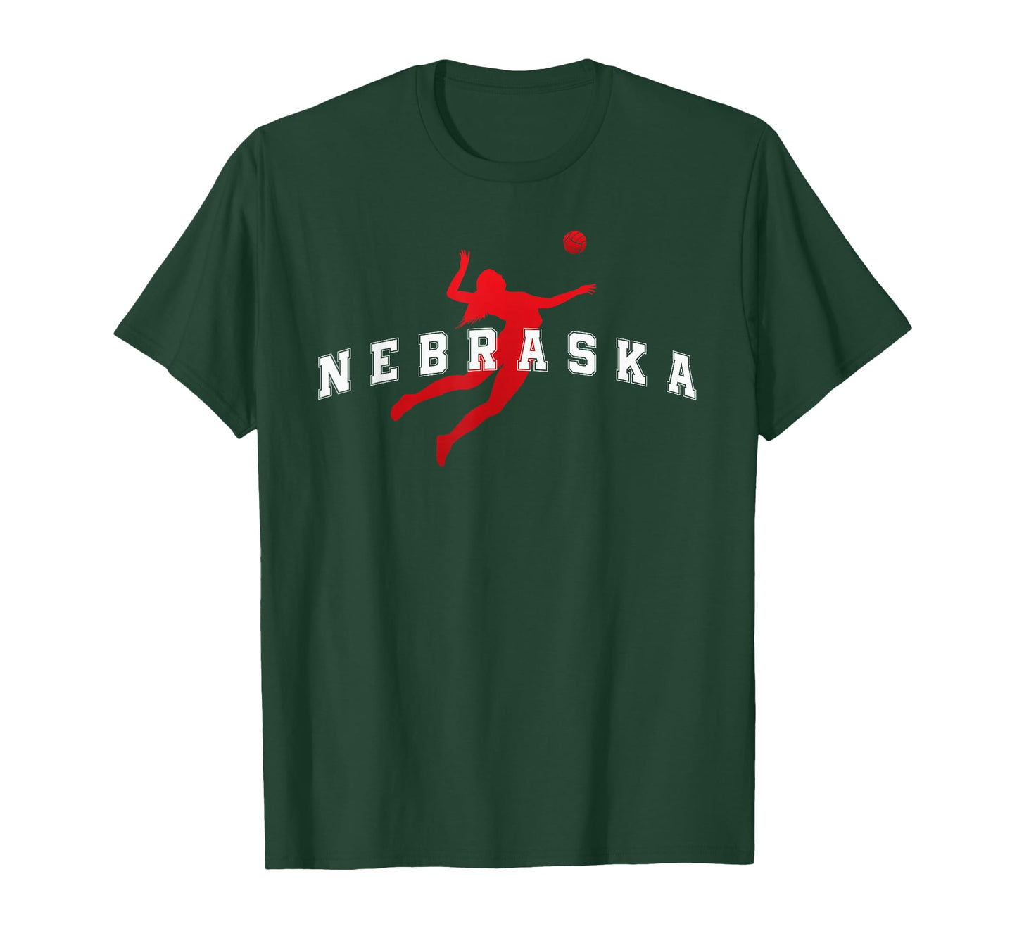Nebraska Volleyball Red Team Player T-Shirt