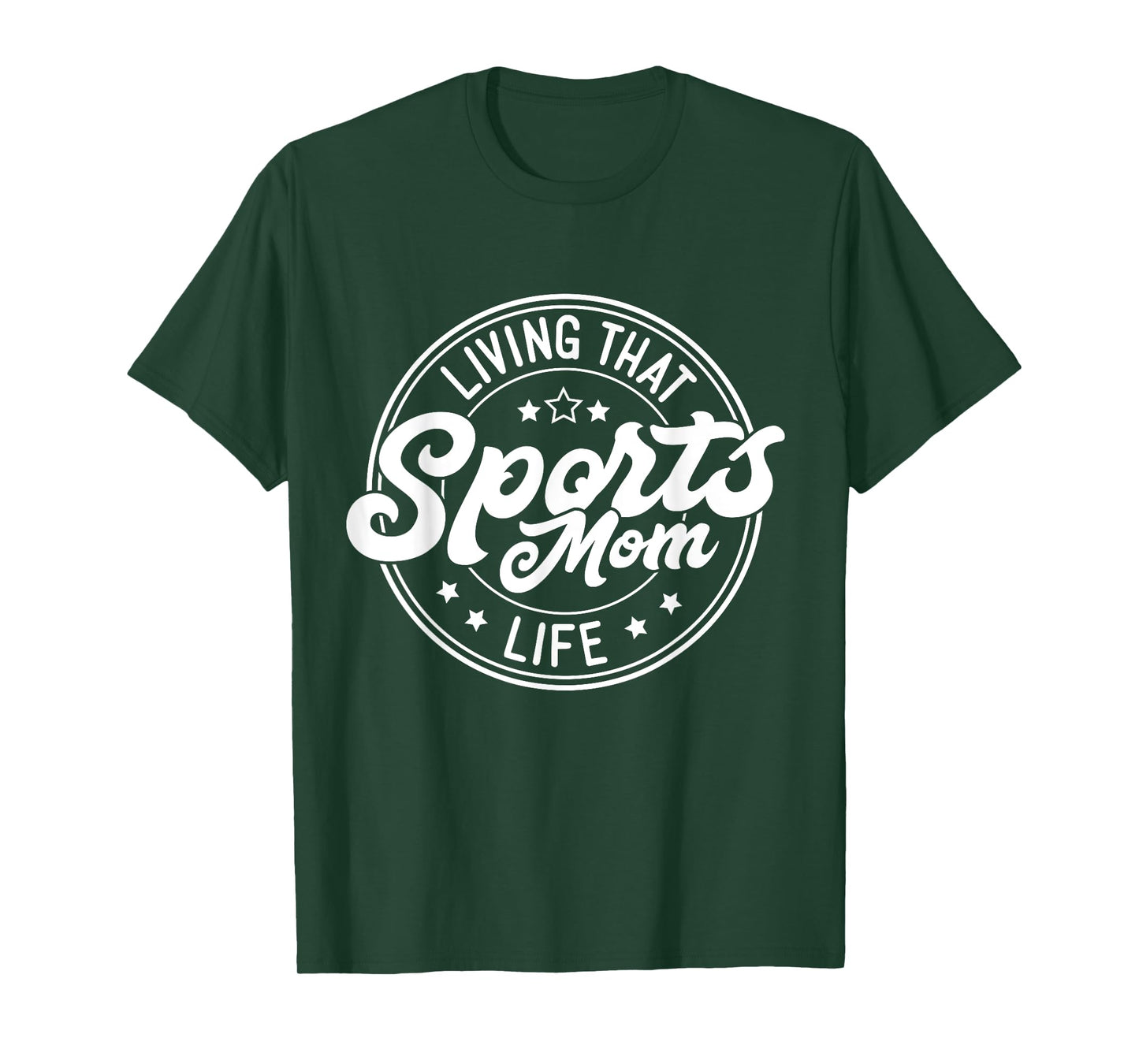 Living That Sports Mom Life Funny Mothers Day Sports Mom T-Shirt
