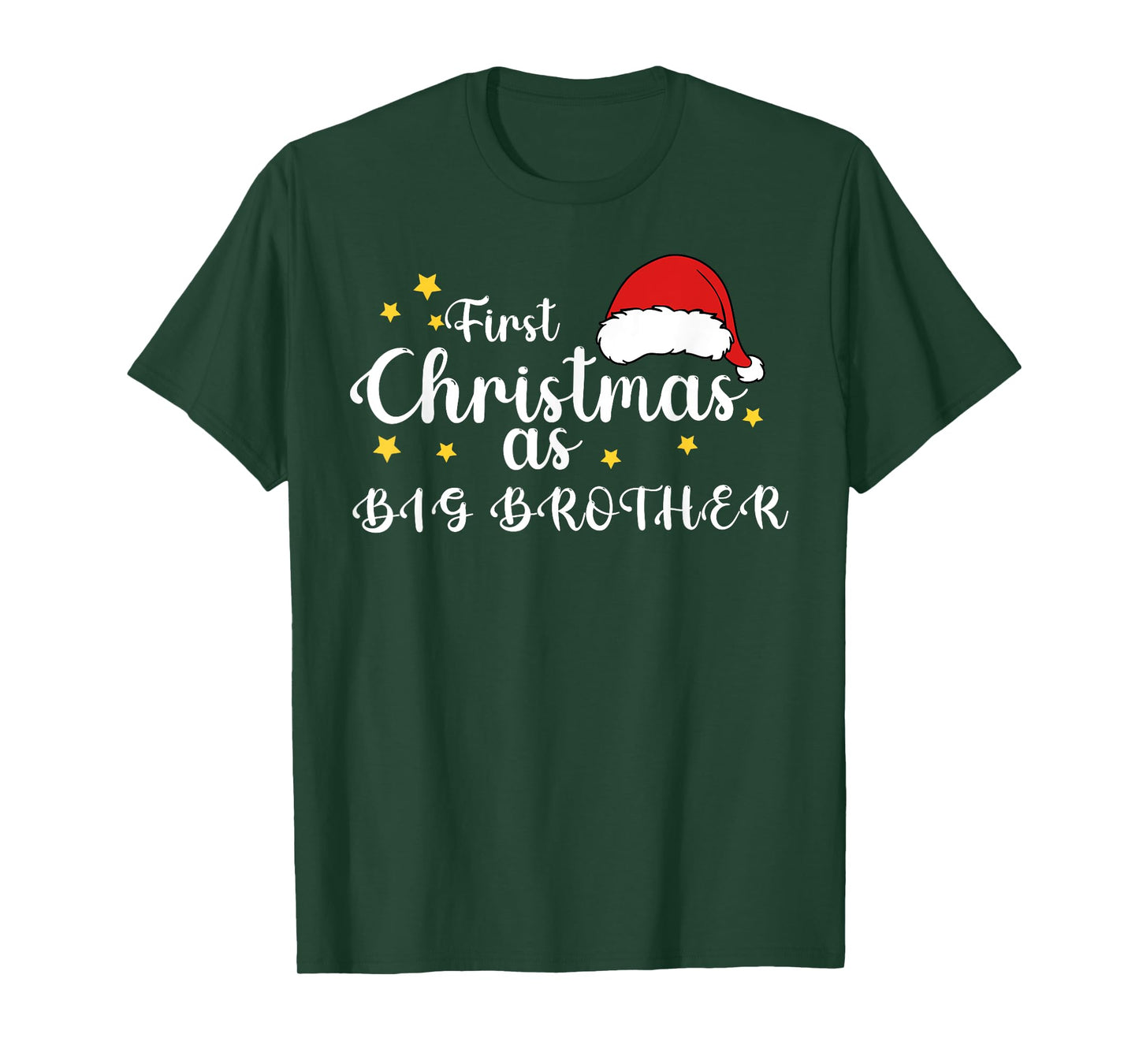 First Christmas As Big Brother 1st Christmas Matching Family T-Shirt