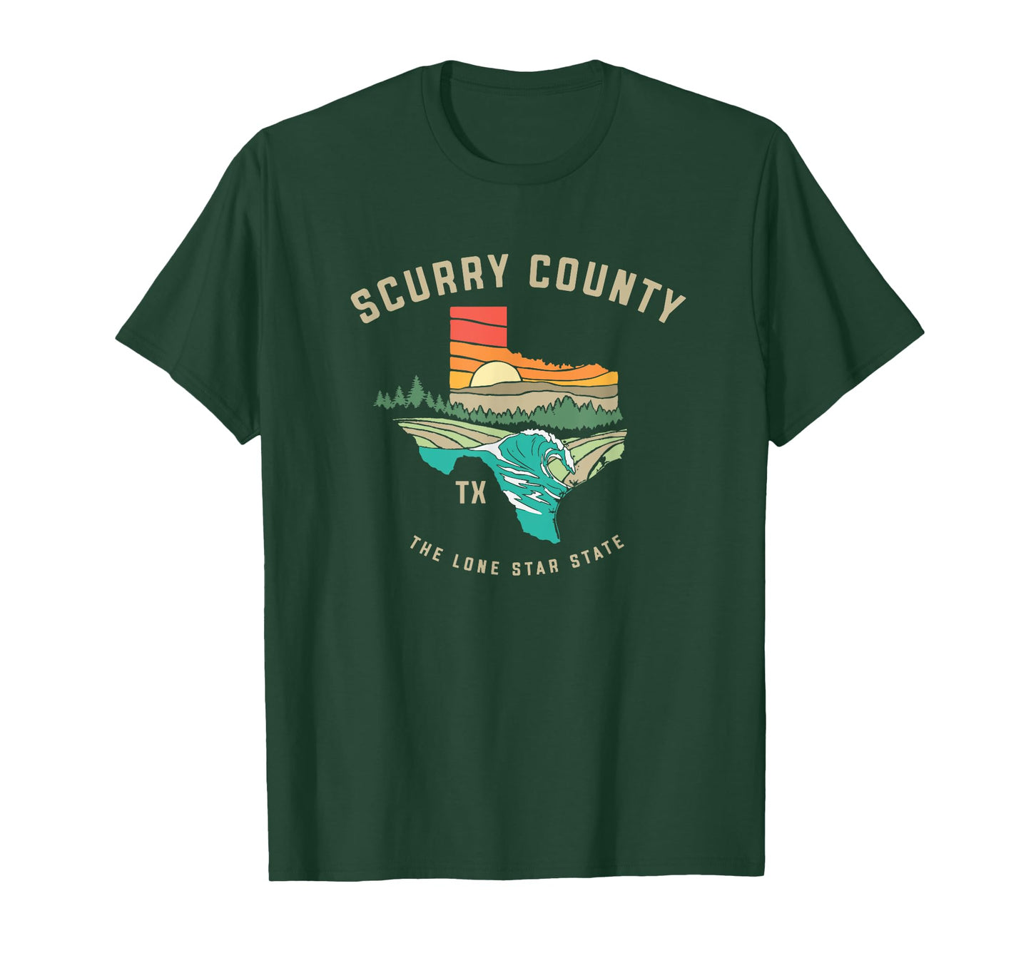 Scurry County Texas Outdoors Vintage Nature Design T-Shirt