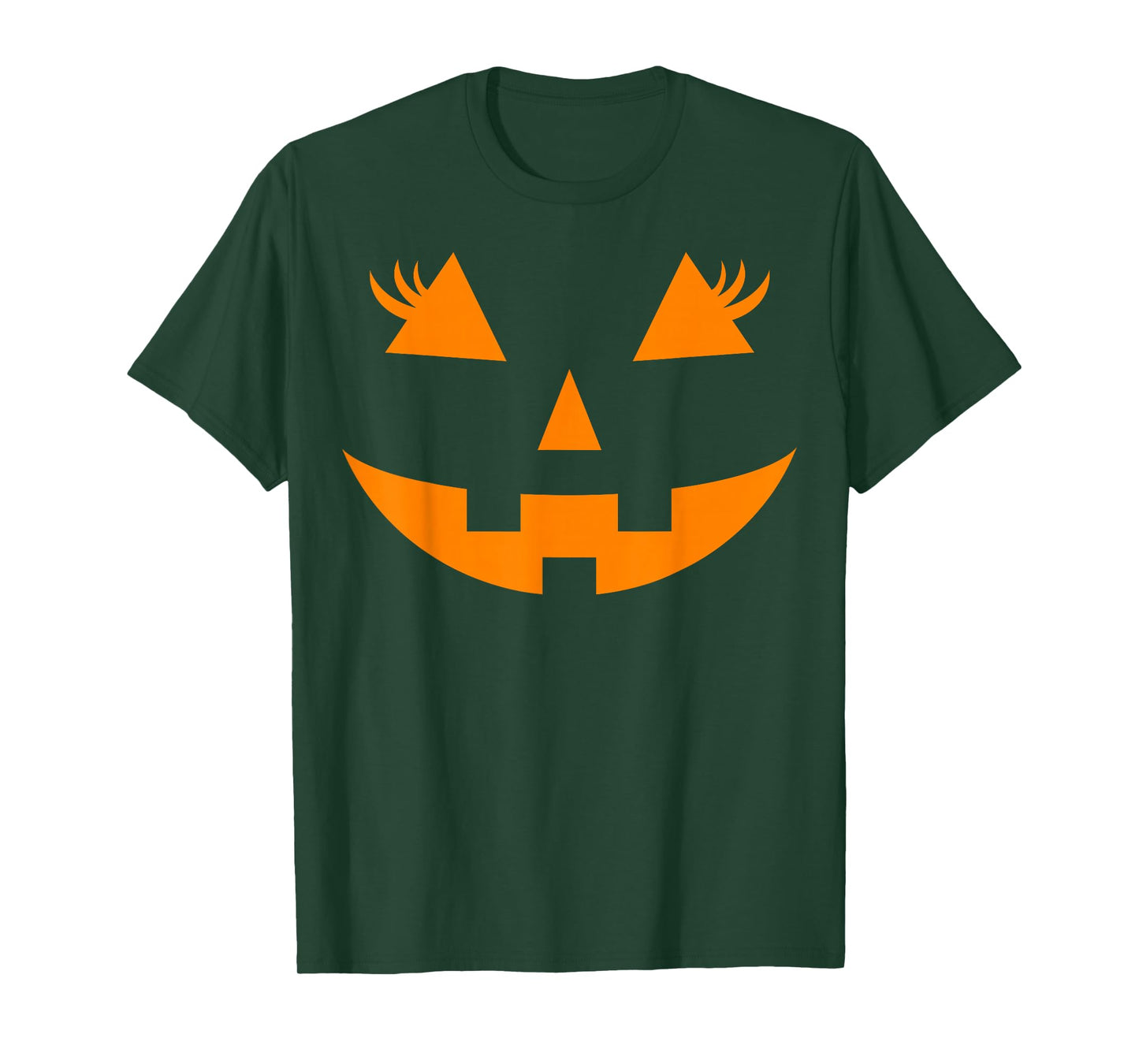 Jack O Lantern Face Pumpkin Halloween Costume Women Funny T-Shirt