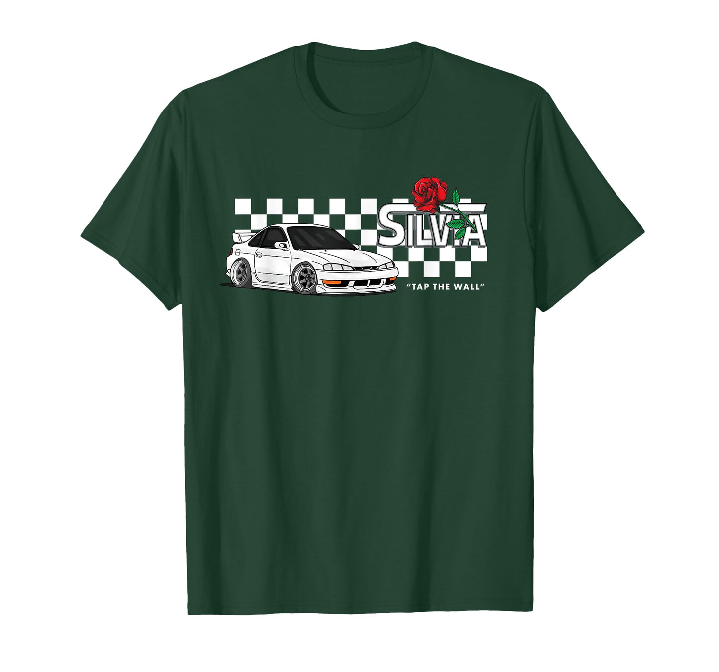 S14 Silvia 240sx Checkerboard Retro T-Shirt