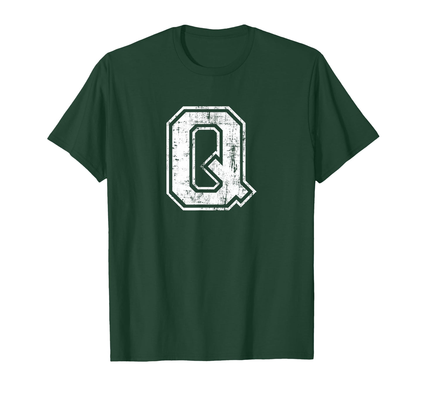 Letter Q Uppercase Alphabet Initial School College Varsity T-Shirt