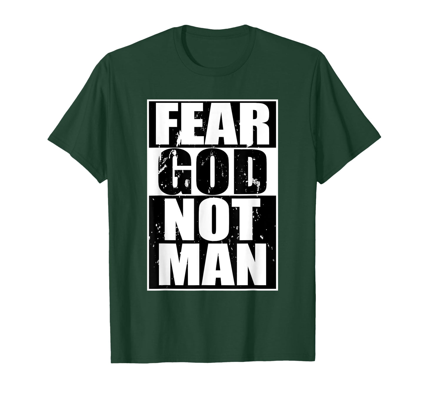 Fear God Not Man Cool Christian Gifts Halloween Shirt Boys T-Shirt