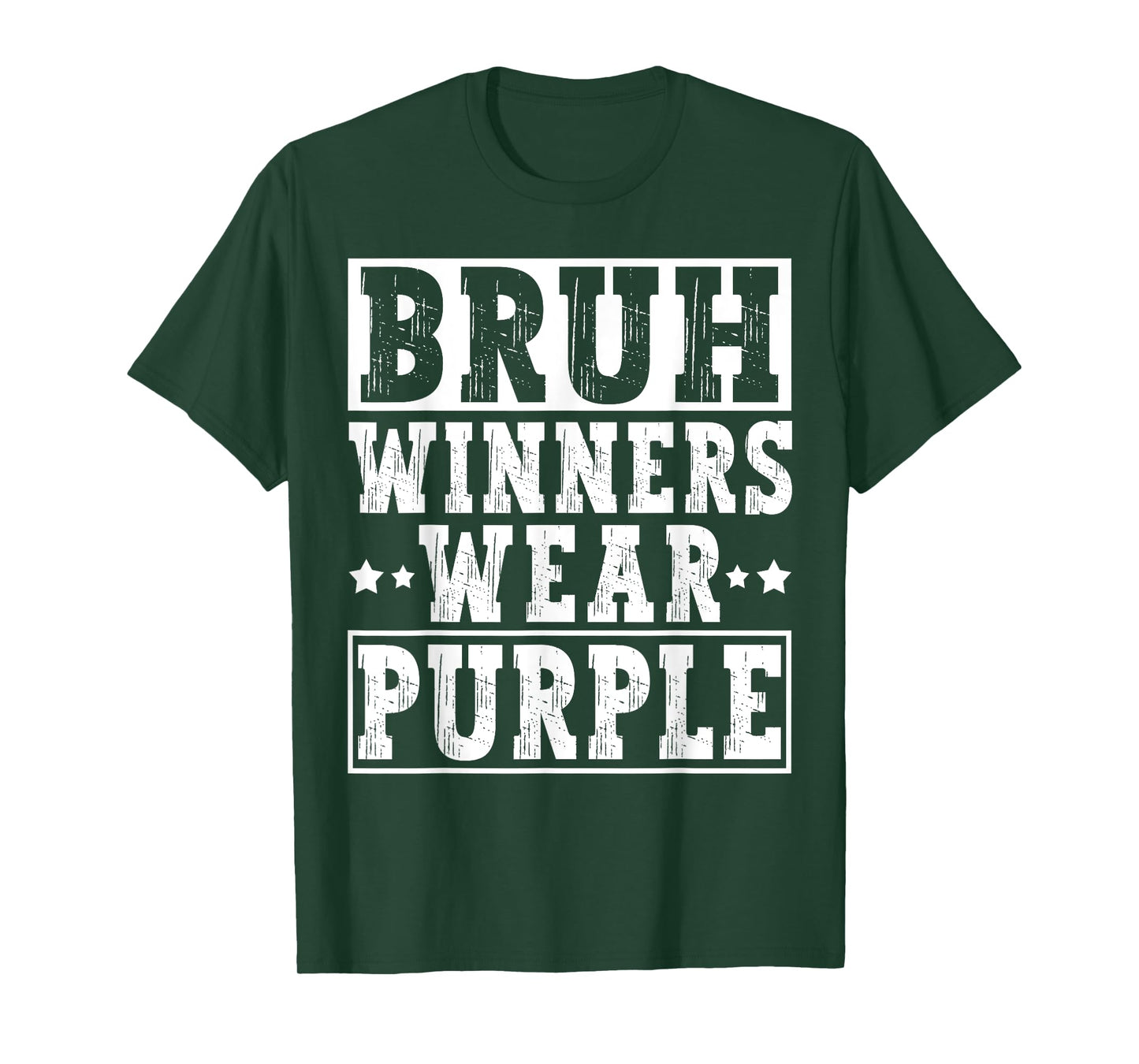Winners Wear Purple Color Team Sports Day Game Camp Team T-Shirt