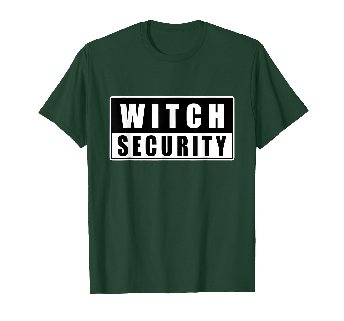 Halloween Witch Security Dad Mom Daughter Adult Easy Costume T-Shirt