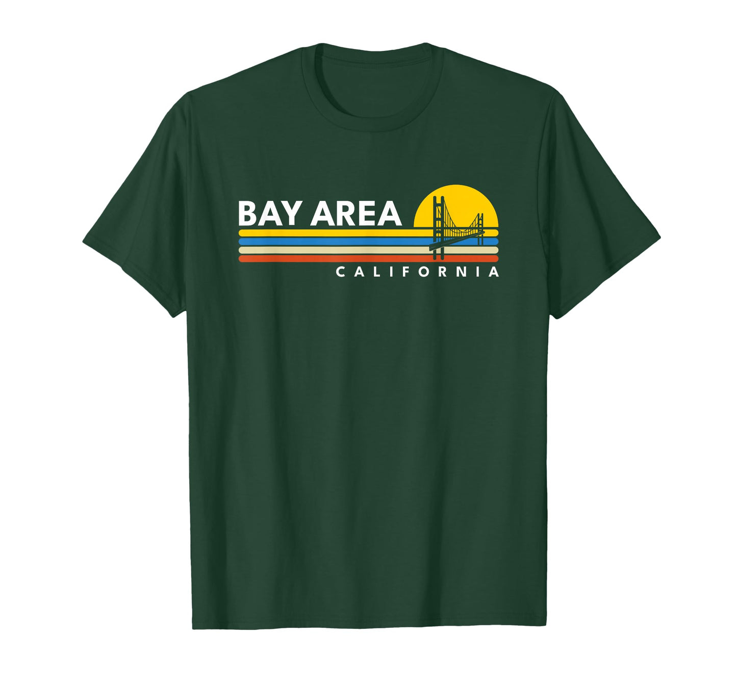 Bay Area California CA Vintage Retro Souvenirs T-Shirt