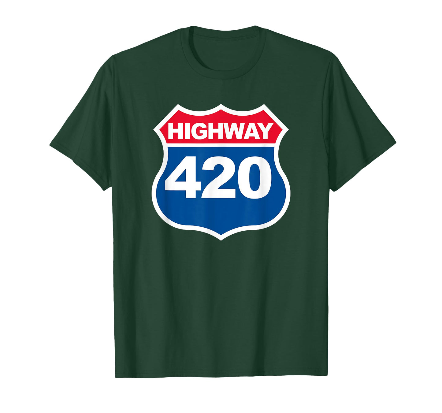 Highway 420 T-Shirt funny High Way 420 Marijuana shirt T-Shirt