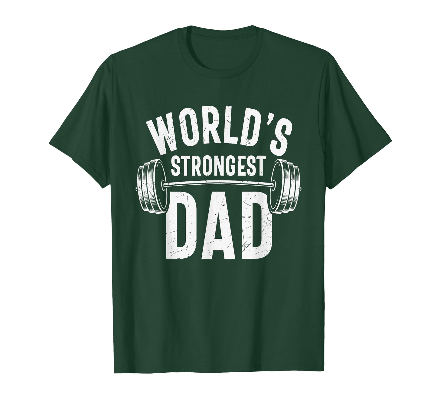 Mens World's Strongest Dad Workout Training Gym Dad Father's Day T-Shirt
