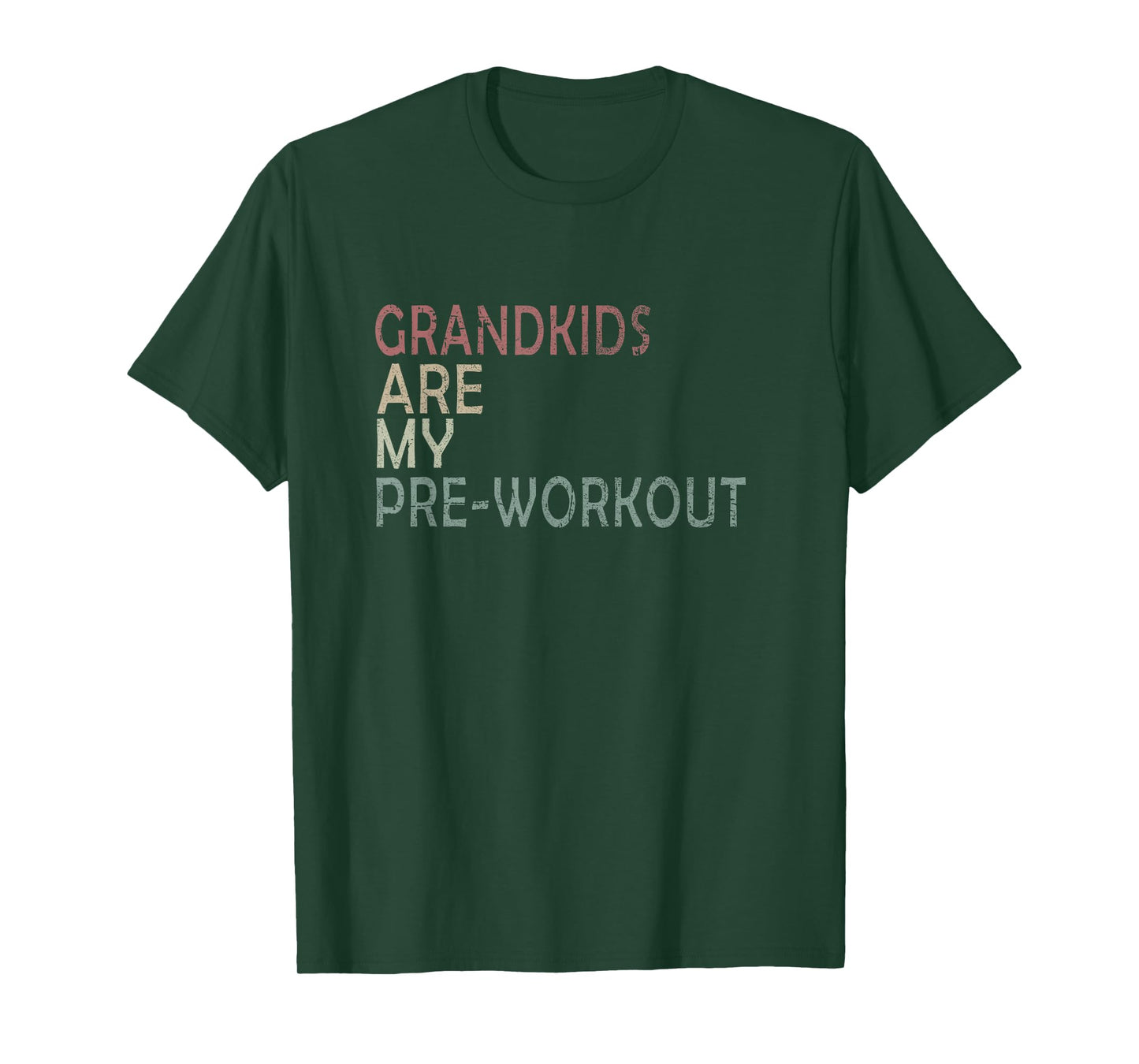 GRANDKIDS ARE MY PRE-WORKOUT Fitness Nana VINTAGE GYM T-Shirt
