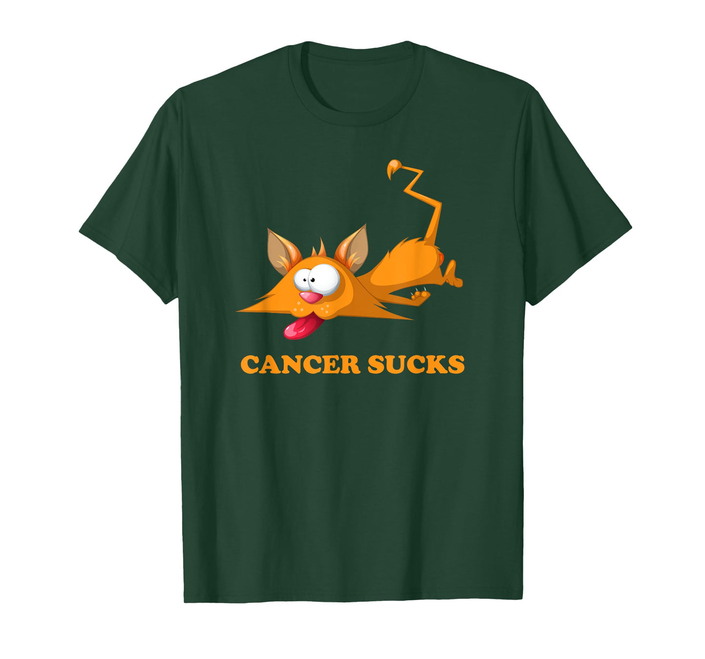 Cancer Sucks With Orange Tabby Cat That Children Like T-Shirt