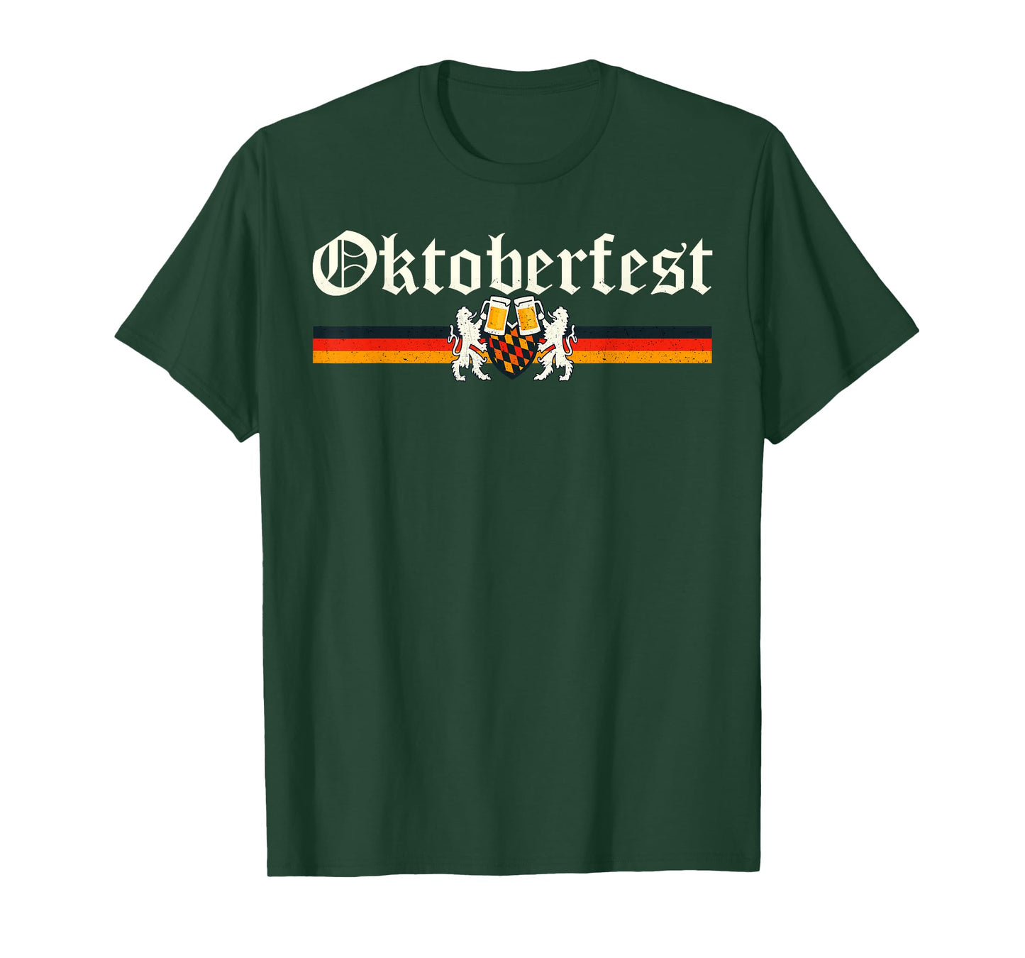 Vintage Octoberfest German Drinking Festival Lion Men Women T-Shirt
