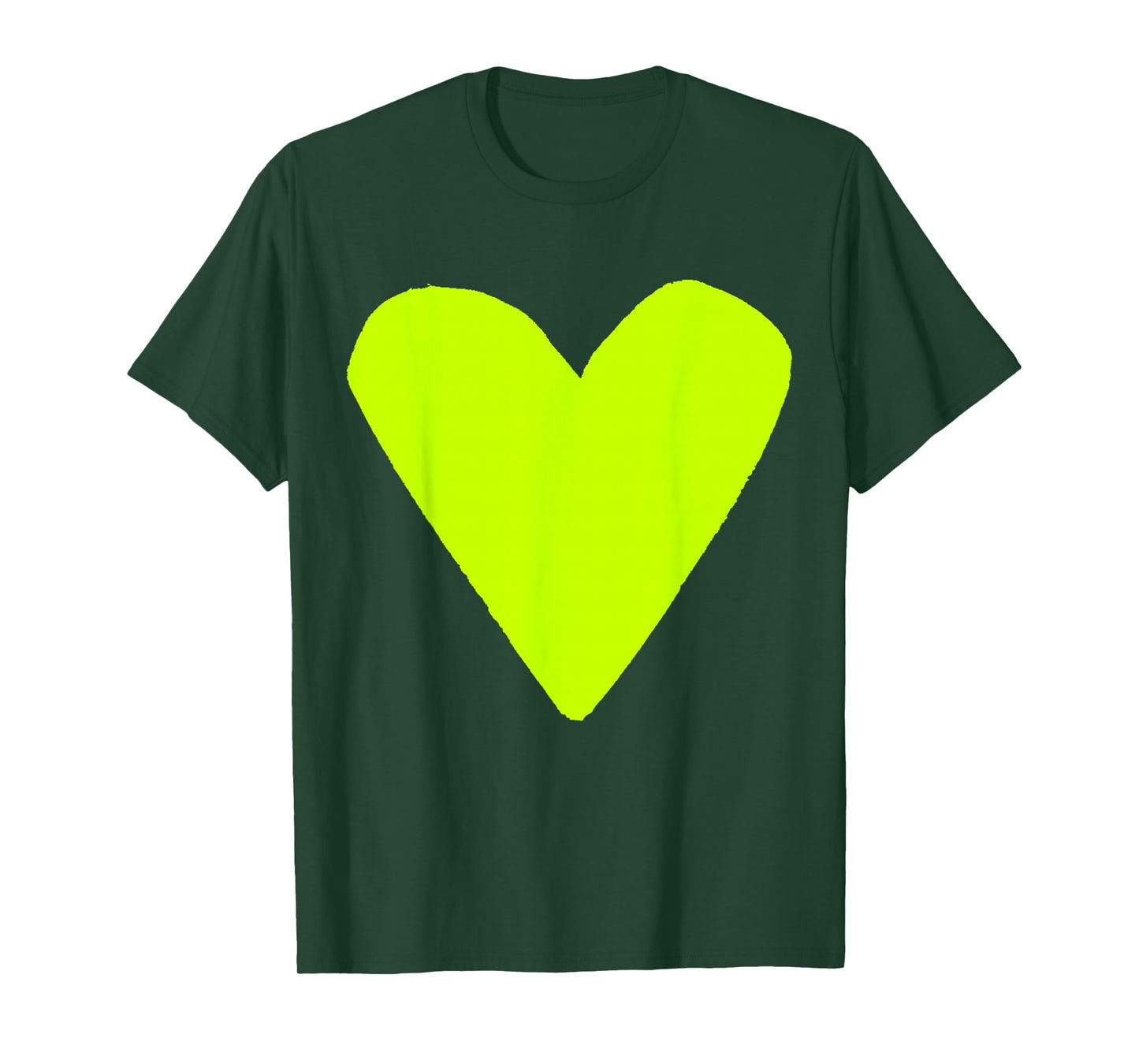 Cute Lime Green Heart T-Shirt