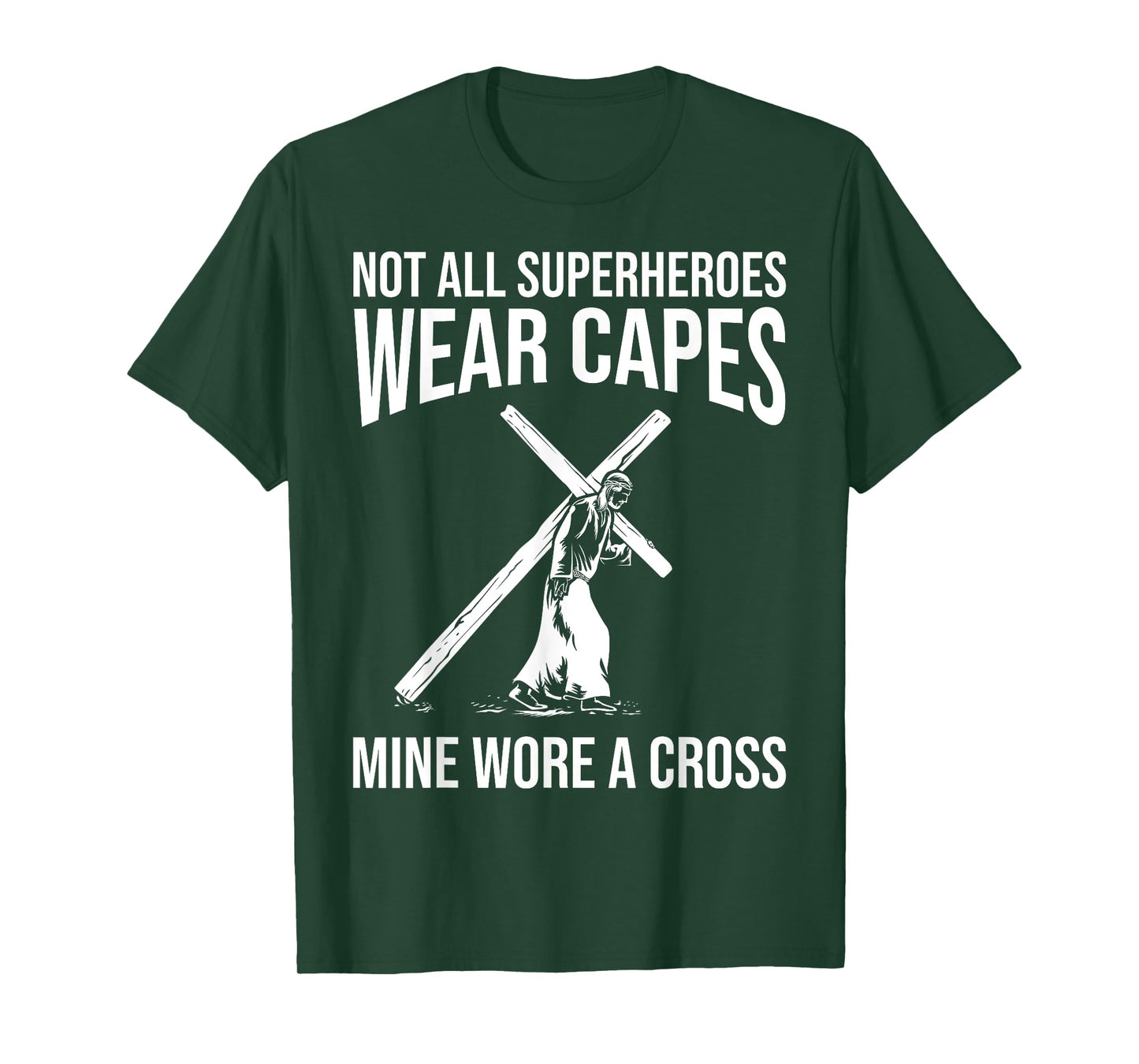 Funny Jesus Superhero Design Men Women Jesus Christ Cross T-Shirt