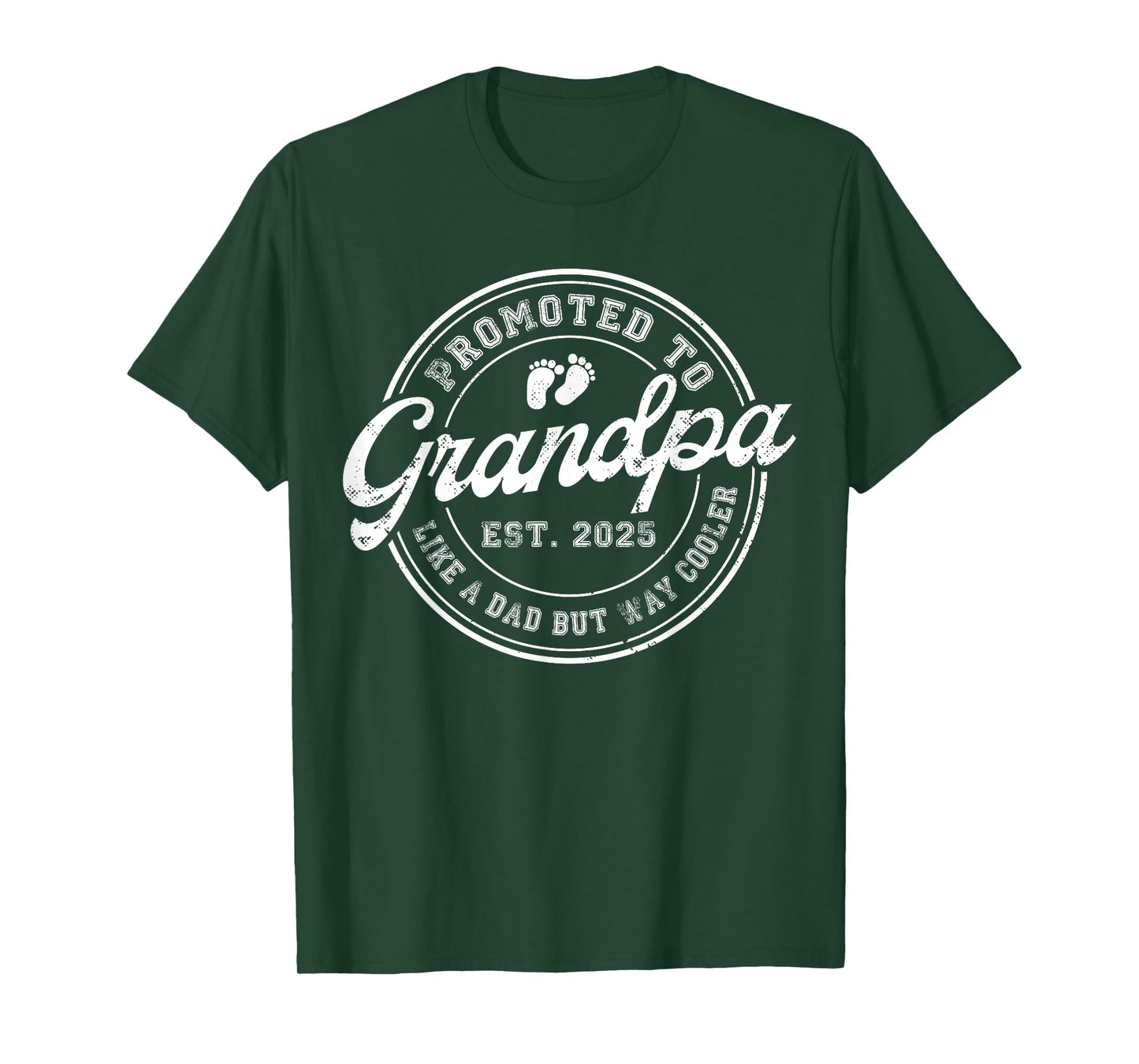 Promoted to Grandpa Est 2025 Soon to be Grandpa Fathers Day T-Shirt