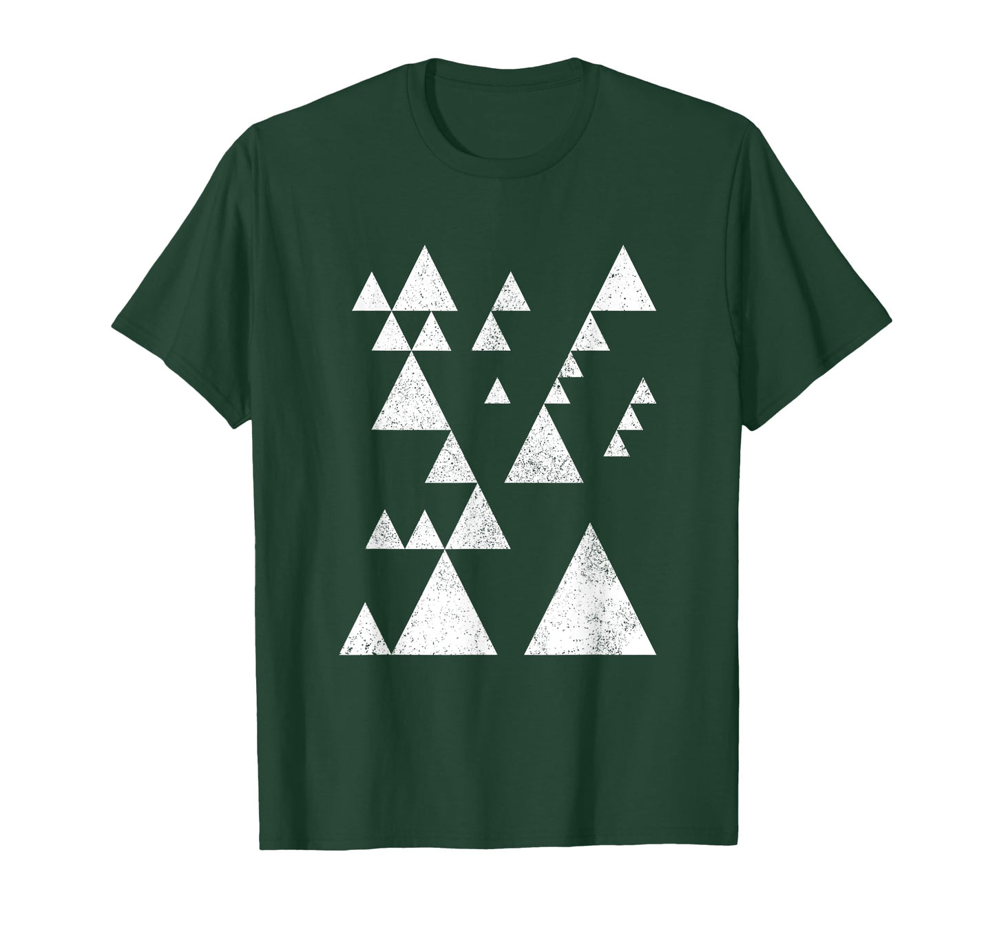 Geometric Triangles Shapes Geometry Abstract Art Distressed T-Shirt