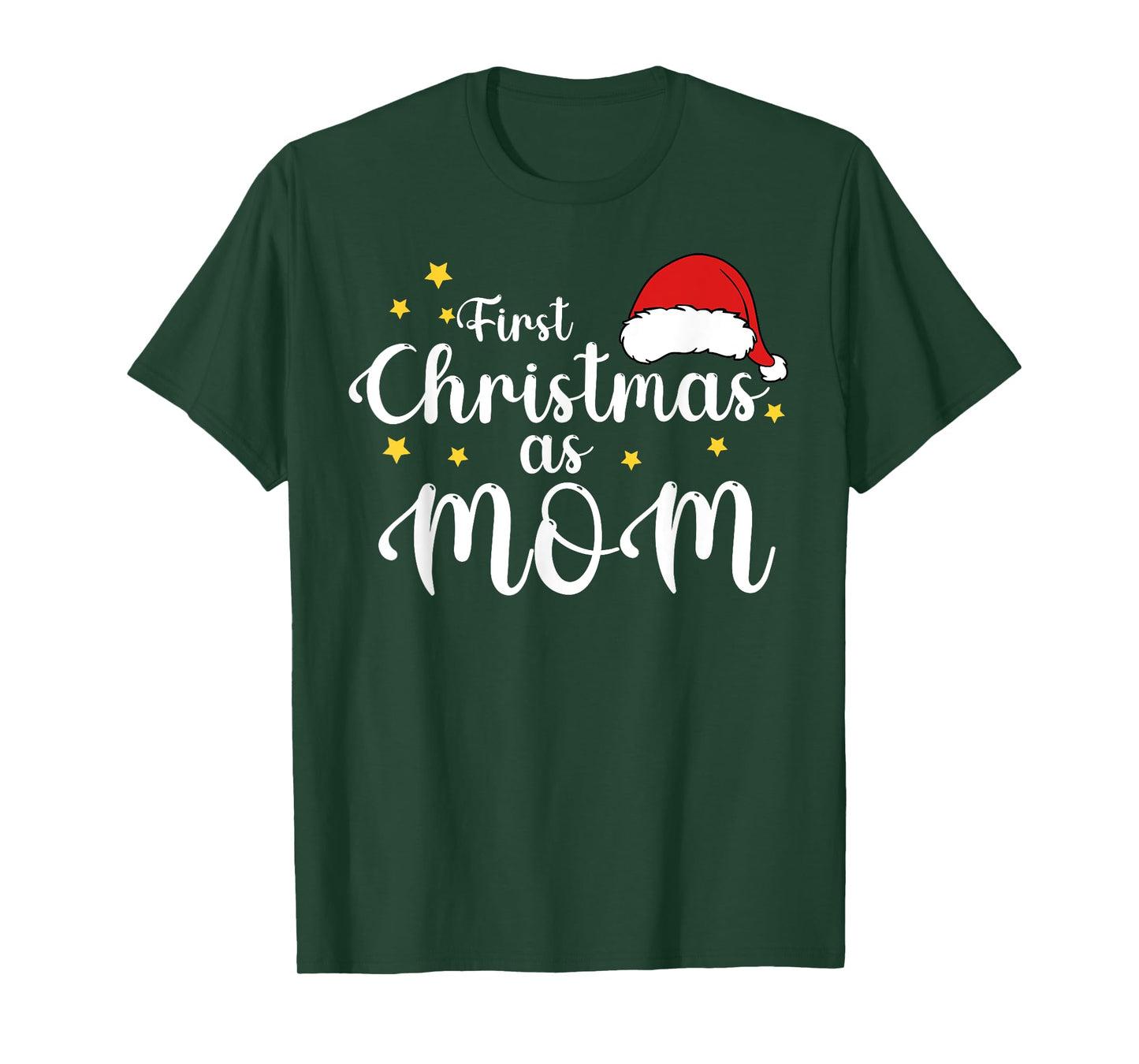 First Christmas As Mom 1st Christmas Matching Family Holiday T-Shirt
