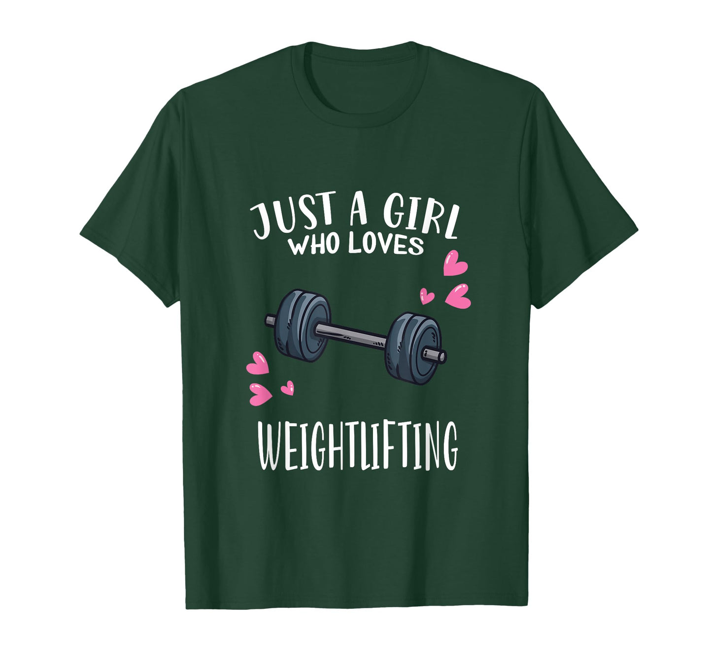 Workout Fitness Lover Just A Girl Who Loves Weightlifting T-Shirt