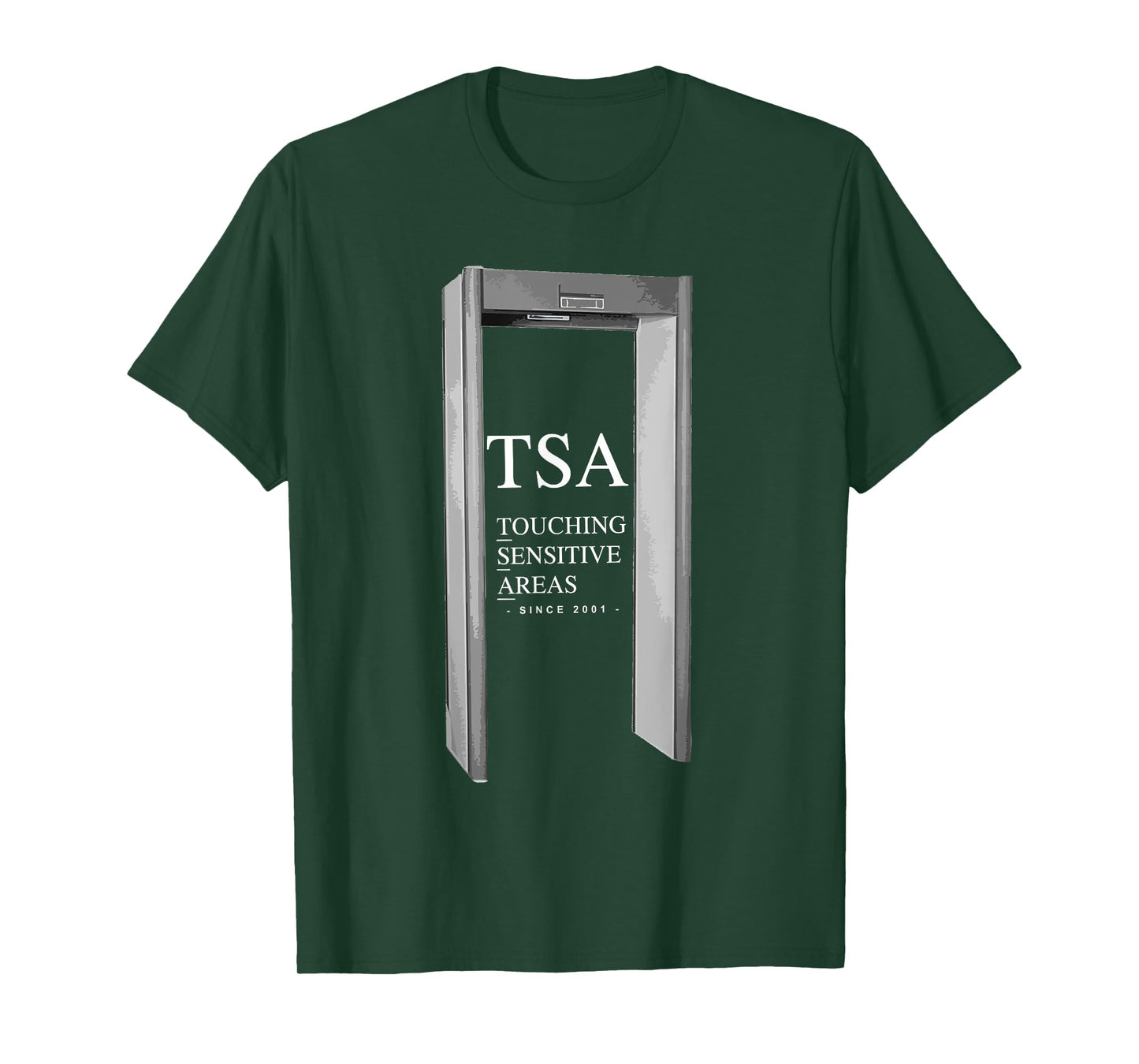 TSA Touching Sensitive Areas Funny T-Shirt. Planes Airports T-Shirt