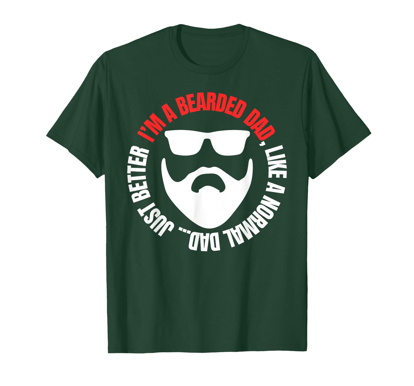 Bearded Dad Shirt Mens Beard Humor Funny T-shirt Superhero T-Shirt