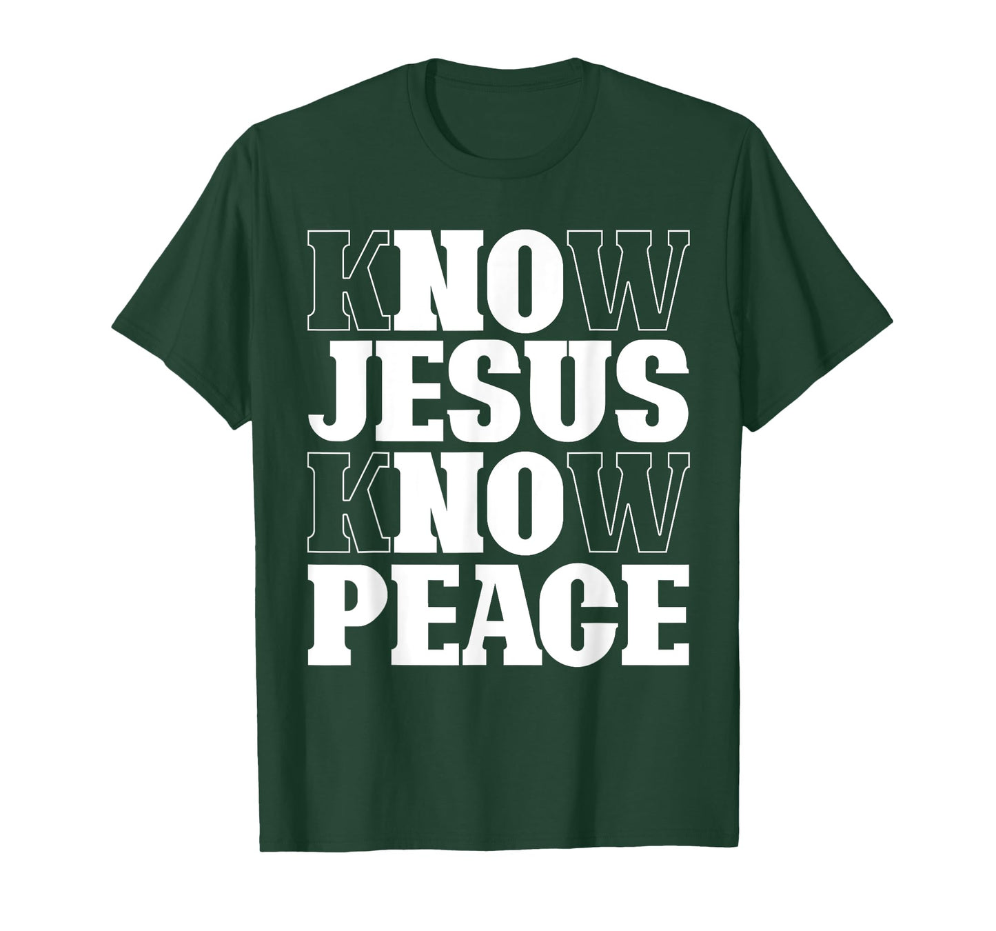 Know Jesus Know Peace Religion God Church Christian Gifts T-Shirt
