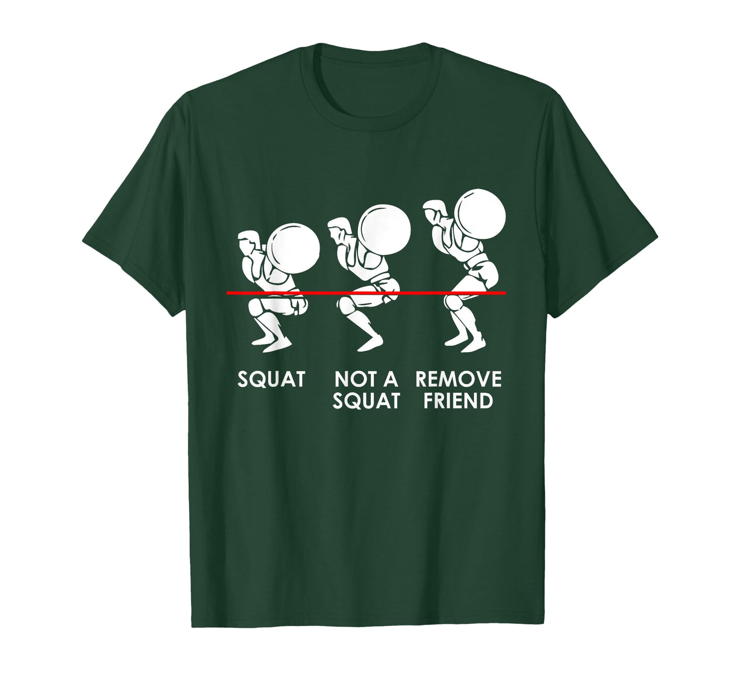 Funny Gym Workout - Squats Levels - Leg Exercise T-Shirt