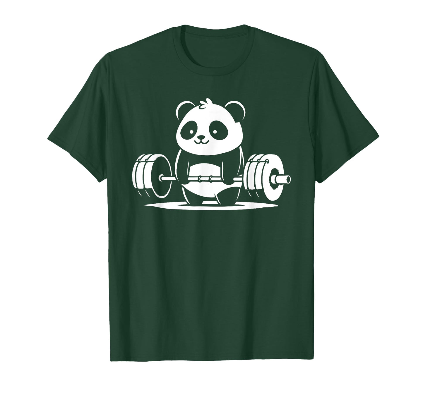 Panda Bear Lifting, Cute Kawaii Anime Gym Workout Fitness T-Shirt