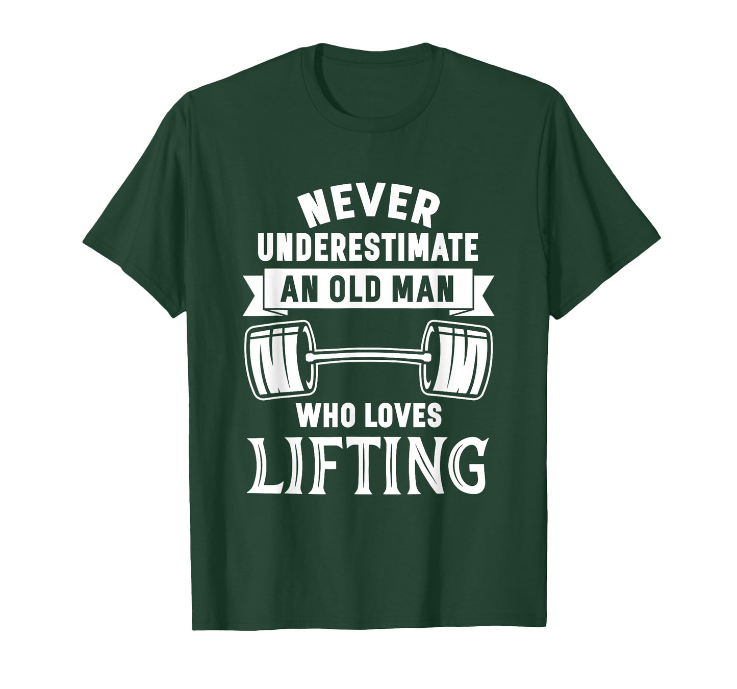 Old Man Weightlifting Funny Birthday Workout Gym T-Shirt T-Shirt
