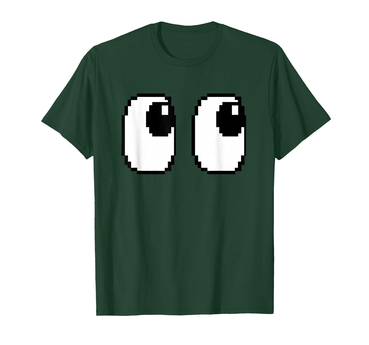 Pixel Ghost Eyes Halloween Game Group Costume T-Shirt