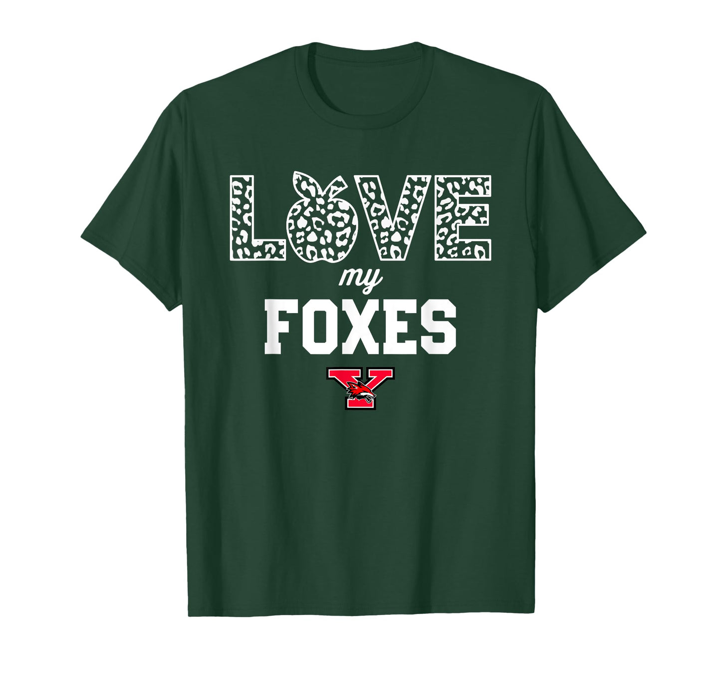 Yorkville Foxes Logo Love My Team HS T-Shirt