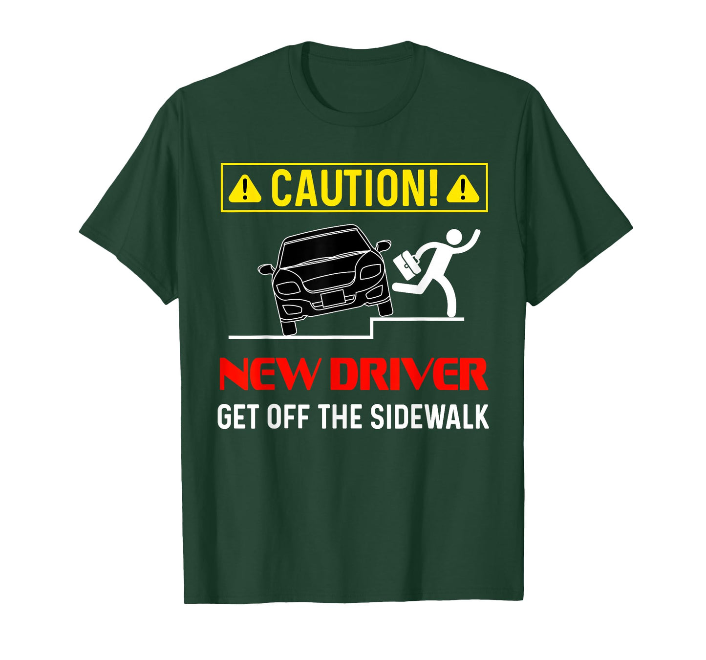 Caution New Driver Funny Student Learner's Permit Licensed T-Shirt