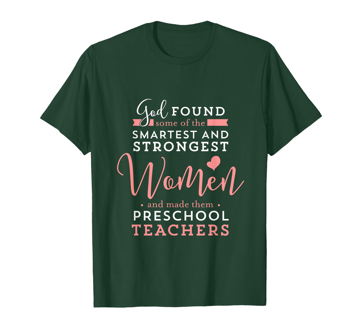 Preschool Teacher Strong Smart God Christian Jesus T-Shirt for Men Women Girls Kids
