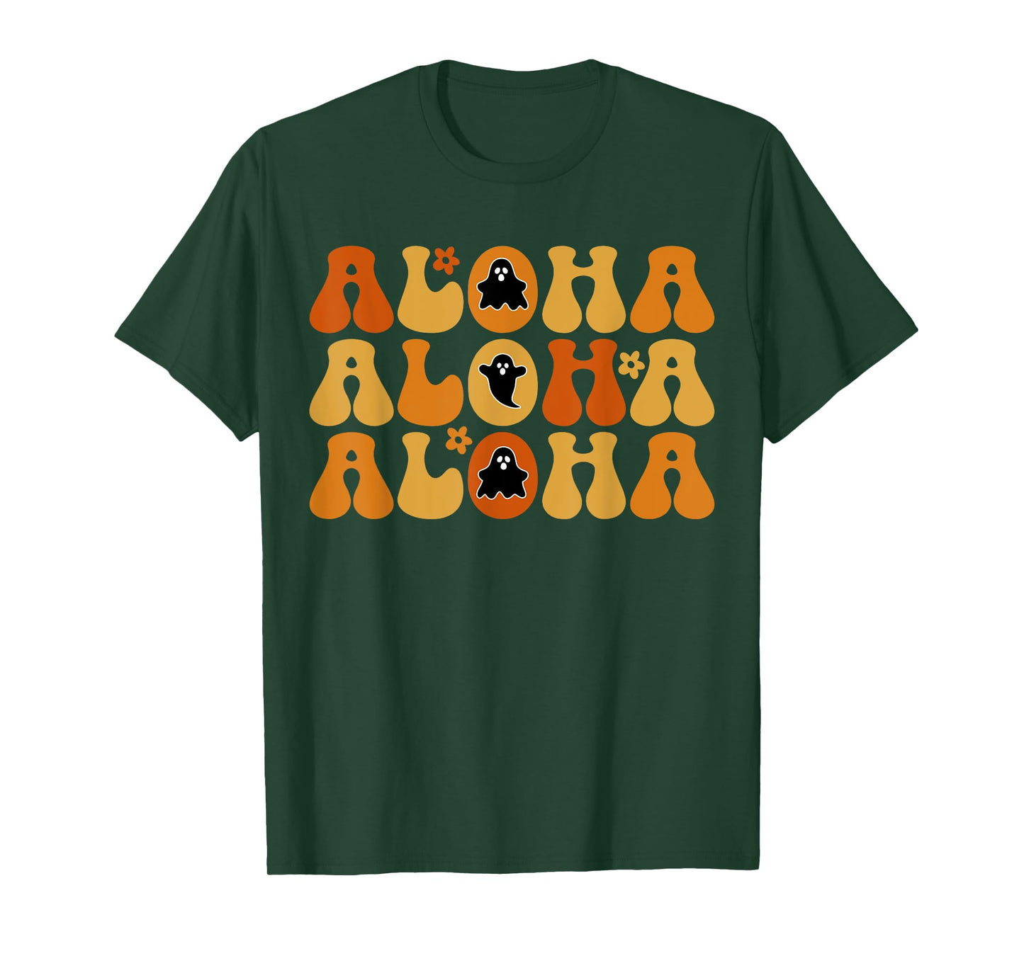 Cute Aloha Boo Ghost Halloween Tropical Spooky Hawai Trip T-Shirt