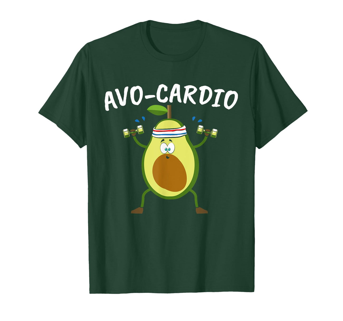 Avocado Graphic Avo Cardio for a Avacardio Workout Pun T-Shirt