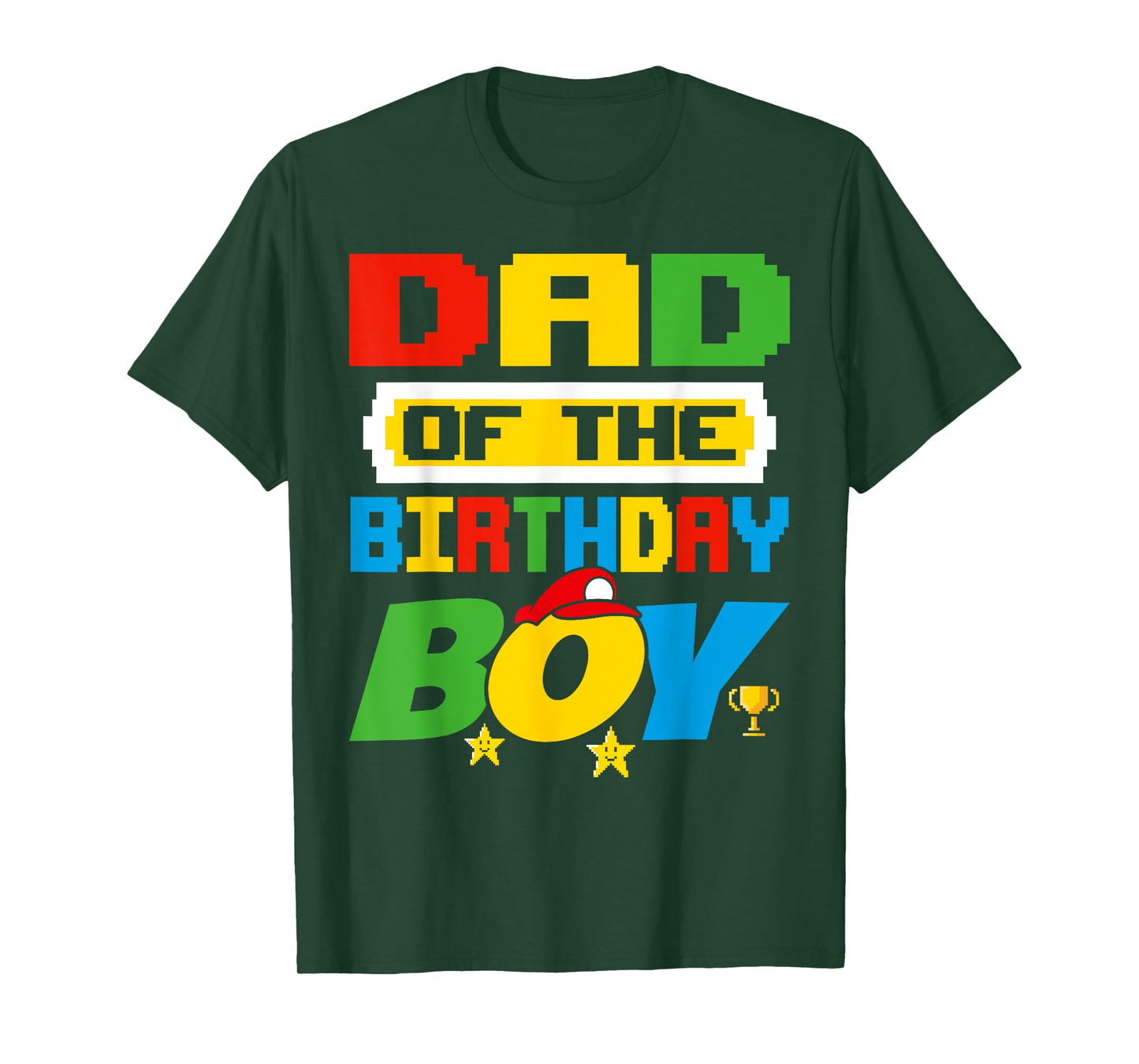 Dad Of The Birthday Boy Game Gaming Dad And Mom Family T-Shirt
