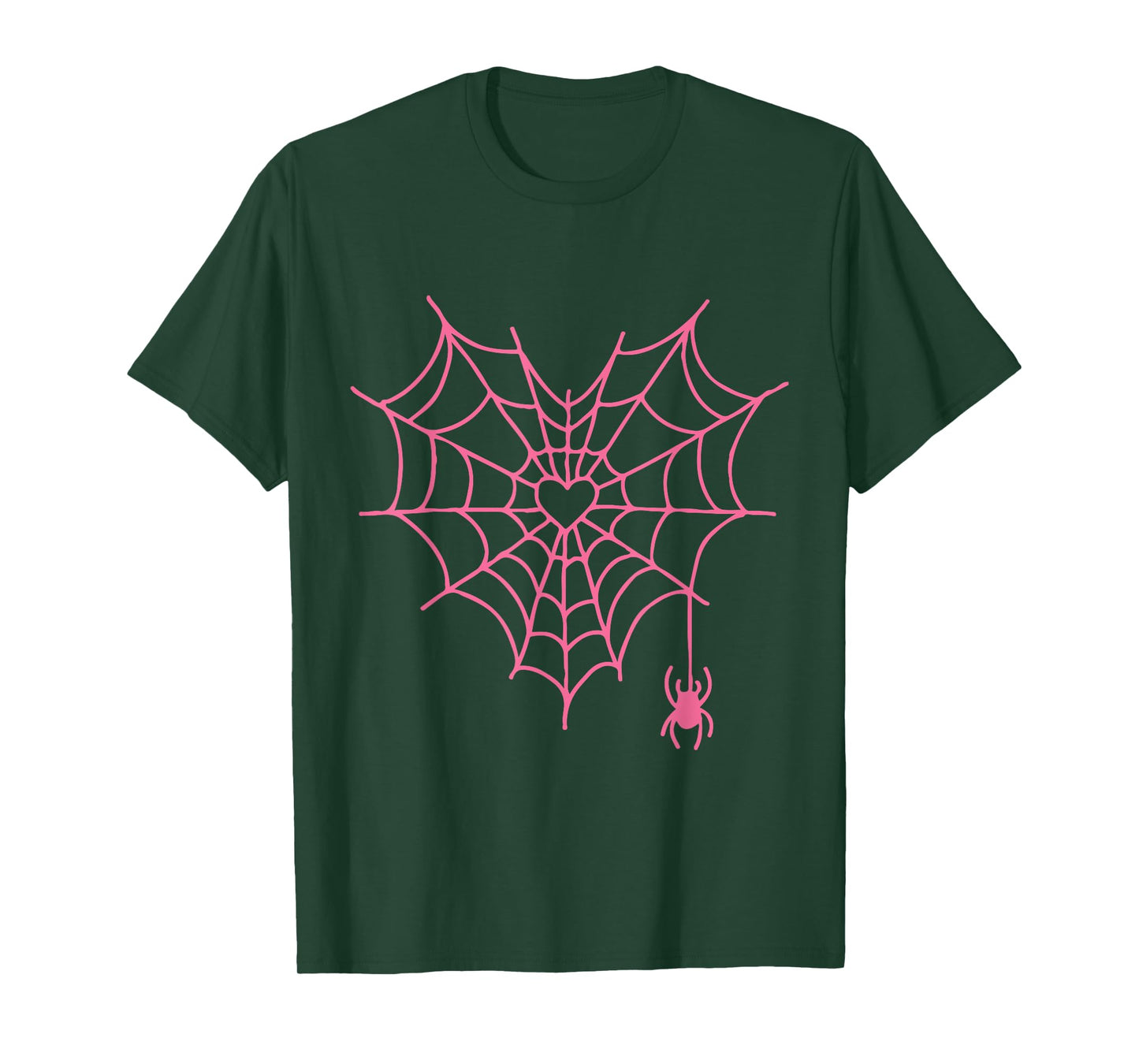 Heart spiderweb Halloween Design Horror shirt T-Shirt