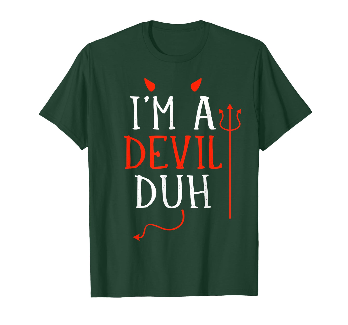 Funny lazy easy Im a devil costume for DIY halloween party T-Shirt
