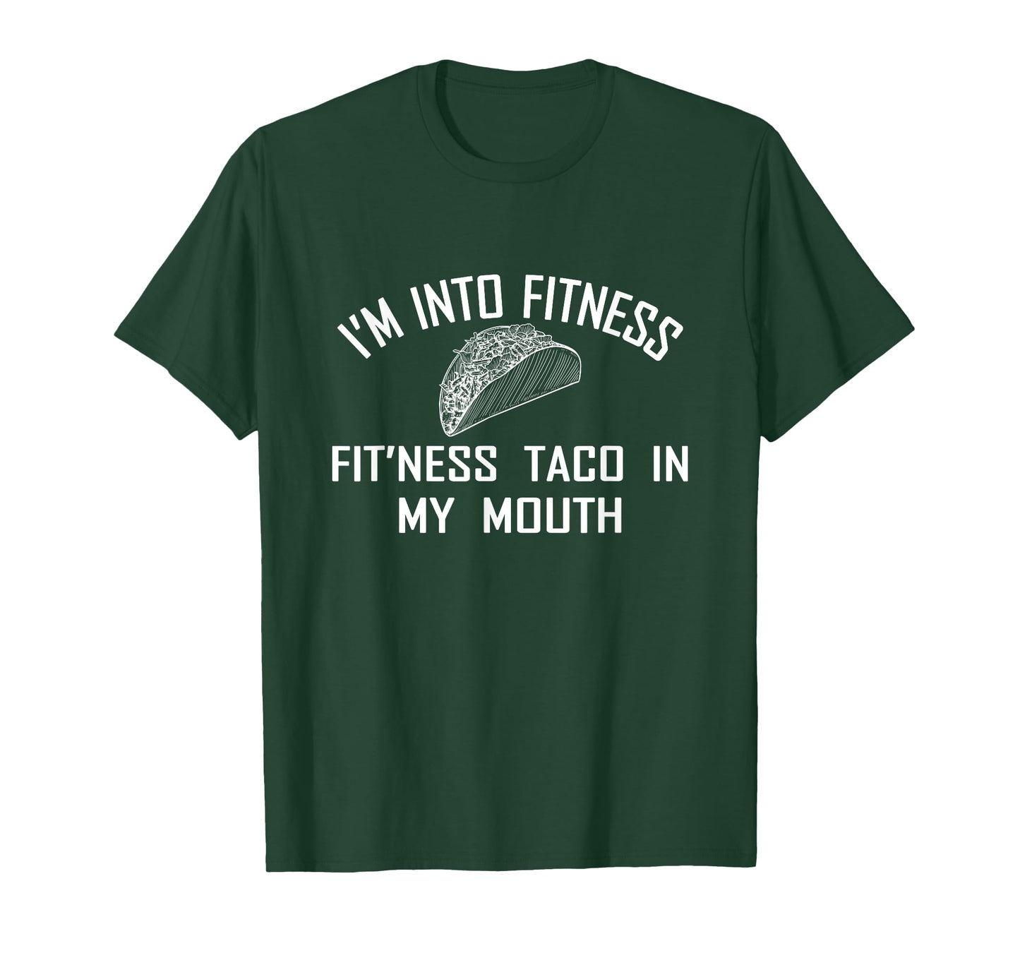 Mens Fitness Taco Funny Humorous Gym Graphic T-Shirt