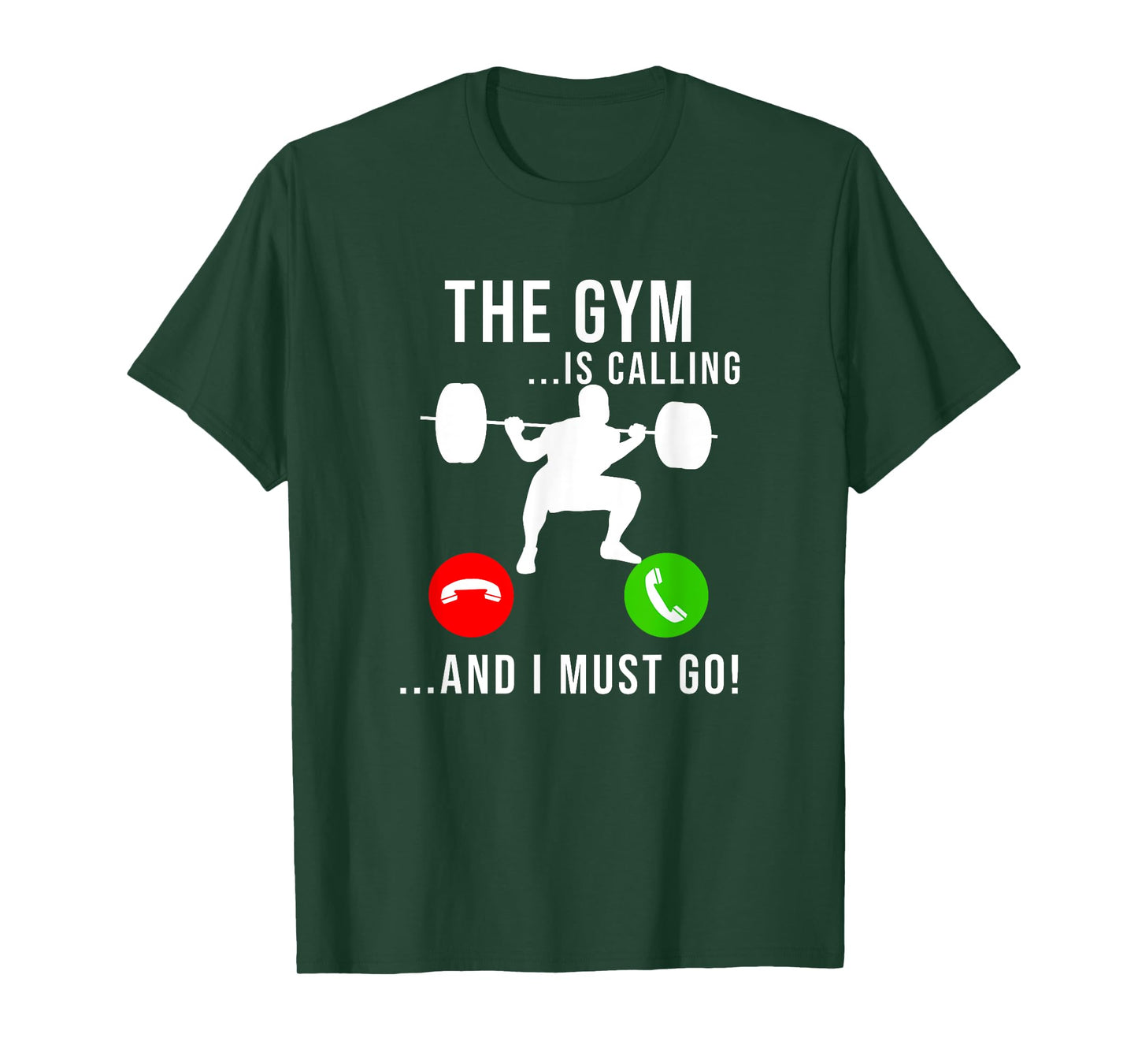 Gym Is Calling Workout Fitness Bodybuilding Weight Lifting T-Shirt