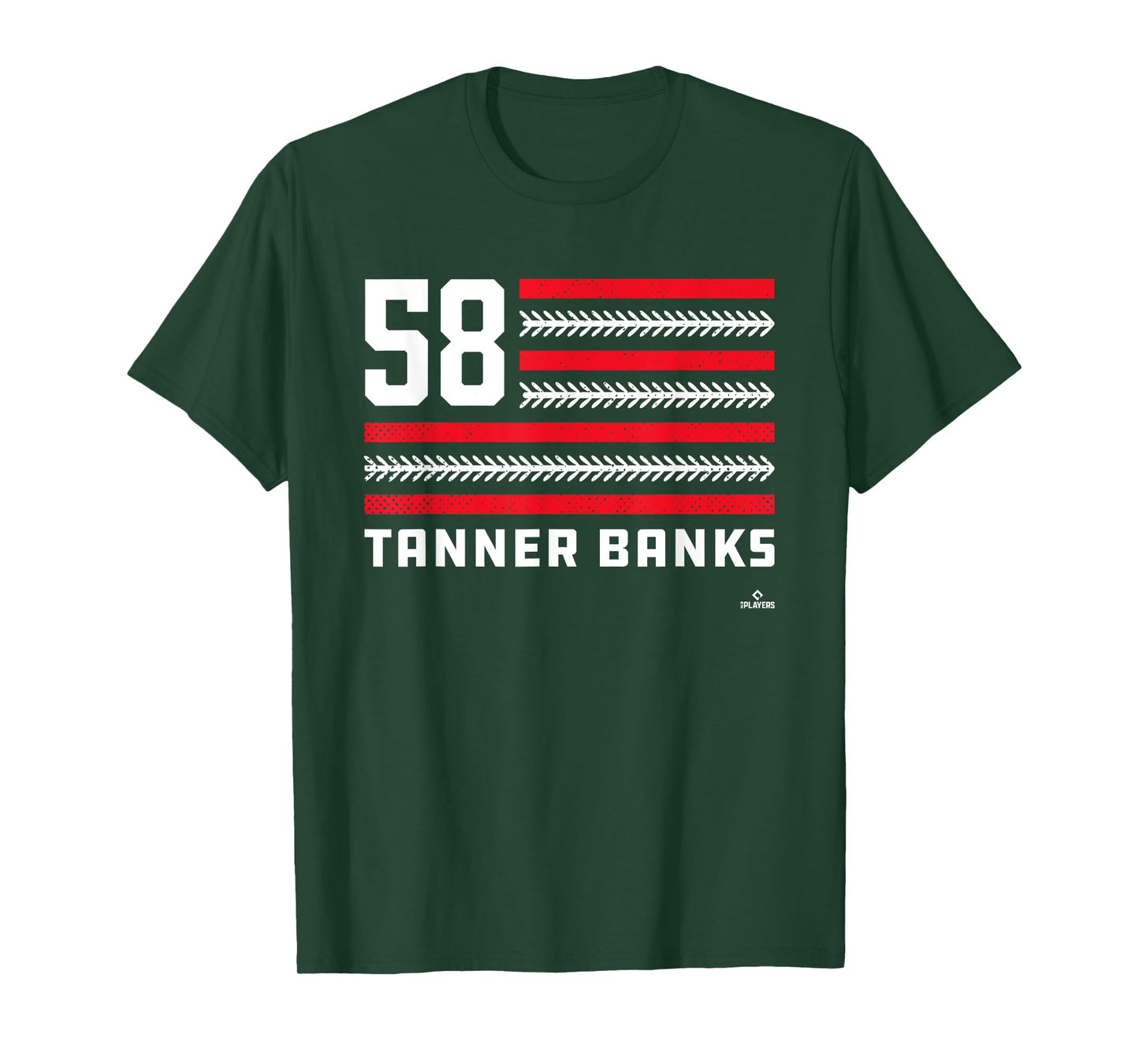 Flag Stripes Tanner Banks Philadelphia Baseball MLBPA T-Shirt