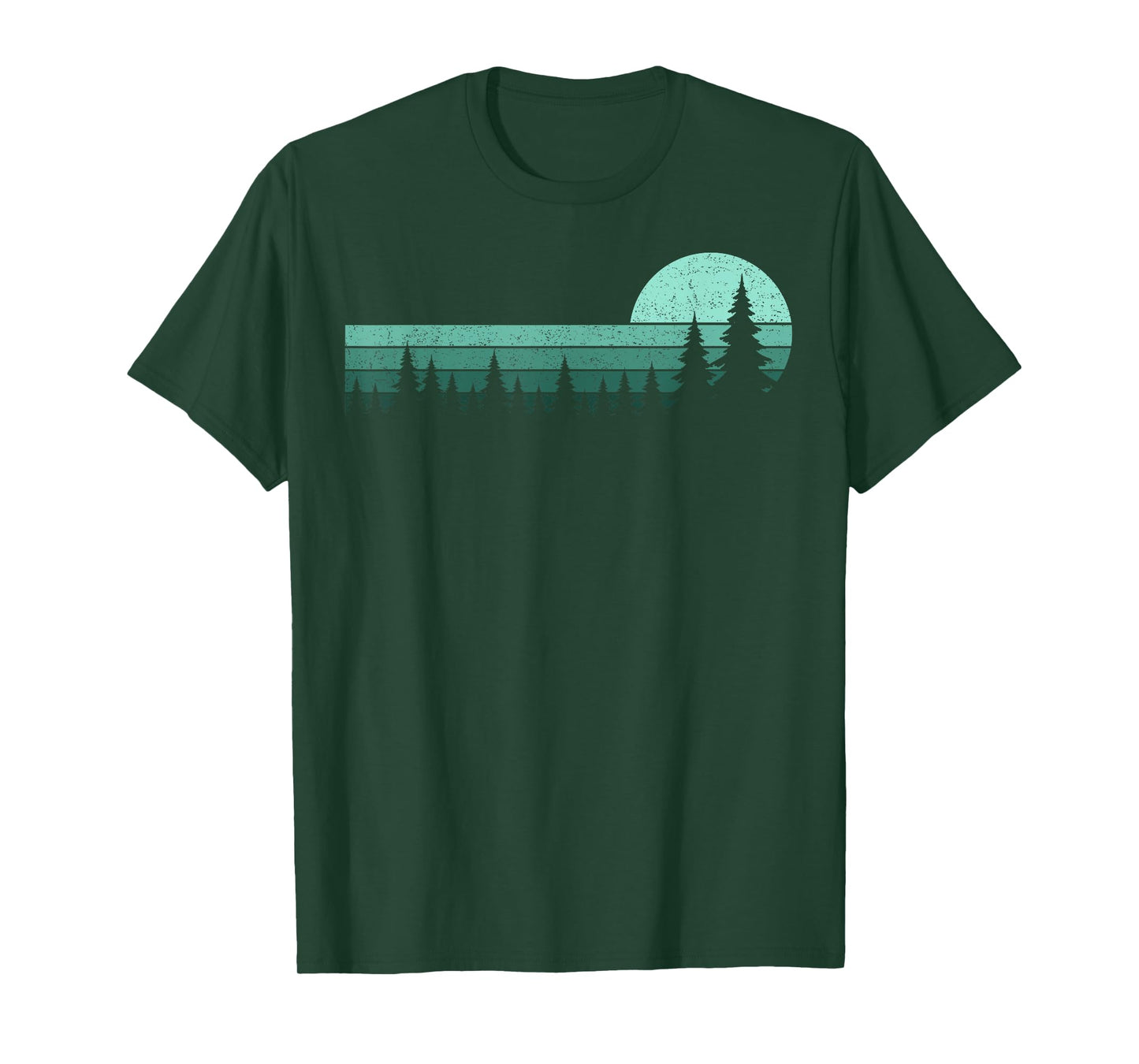 Trees Wildlife Nature Vintage Forest Pine Trees Men Women T-Shirt