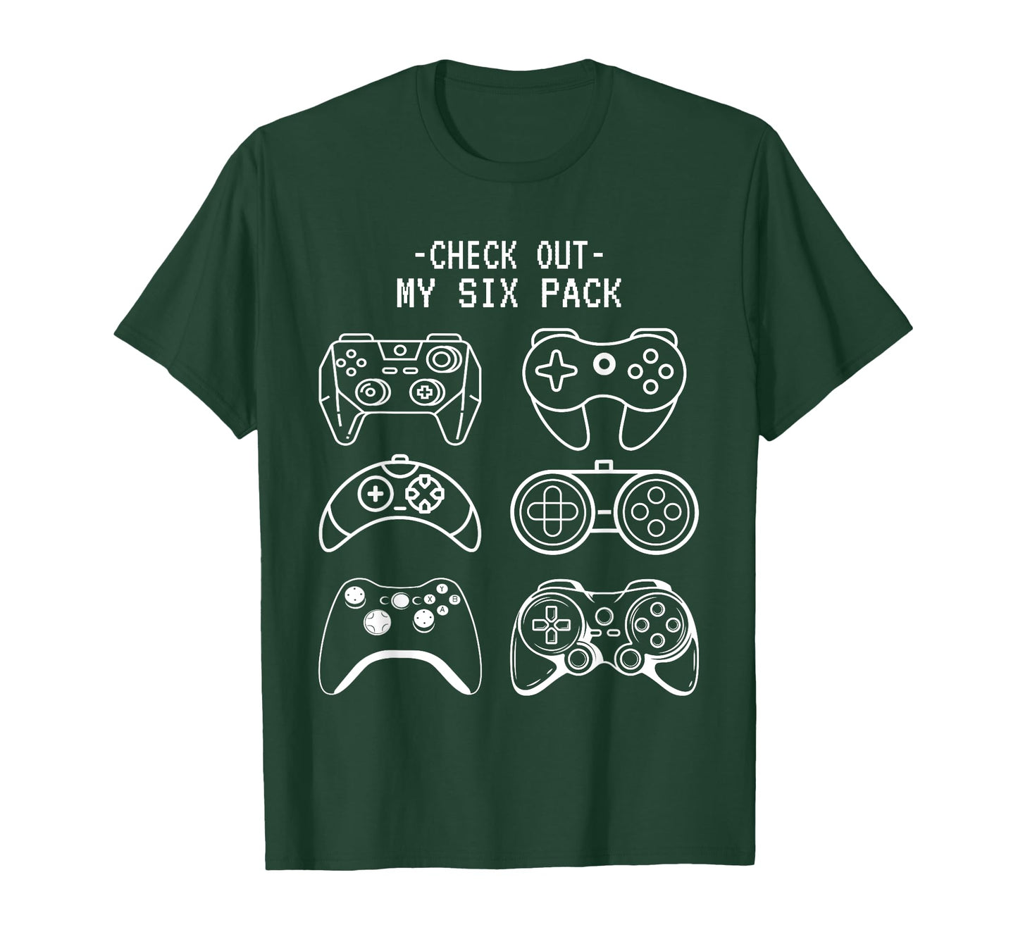 Check Out My 6 Six Pack Gamer Video Funny Gamers Gift T-Shirt