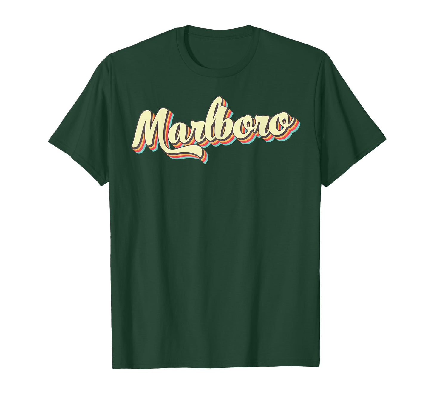 Marlboro TShirt Retro Art Baseball Font Vintage T-Shirt