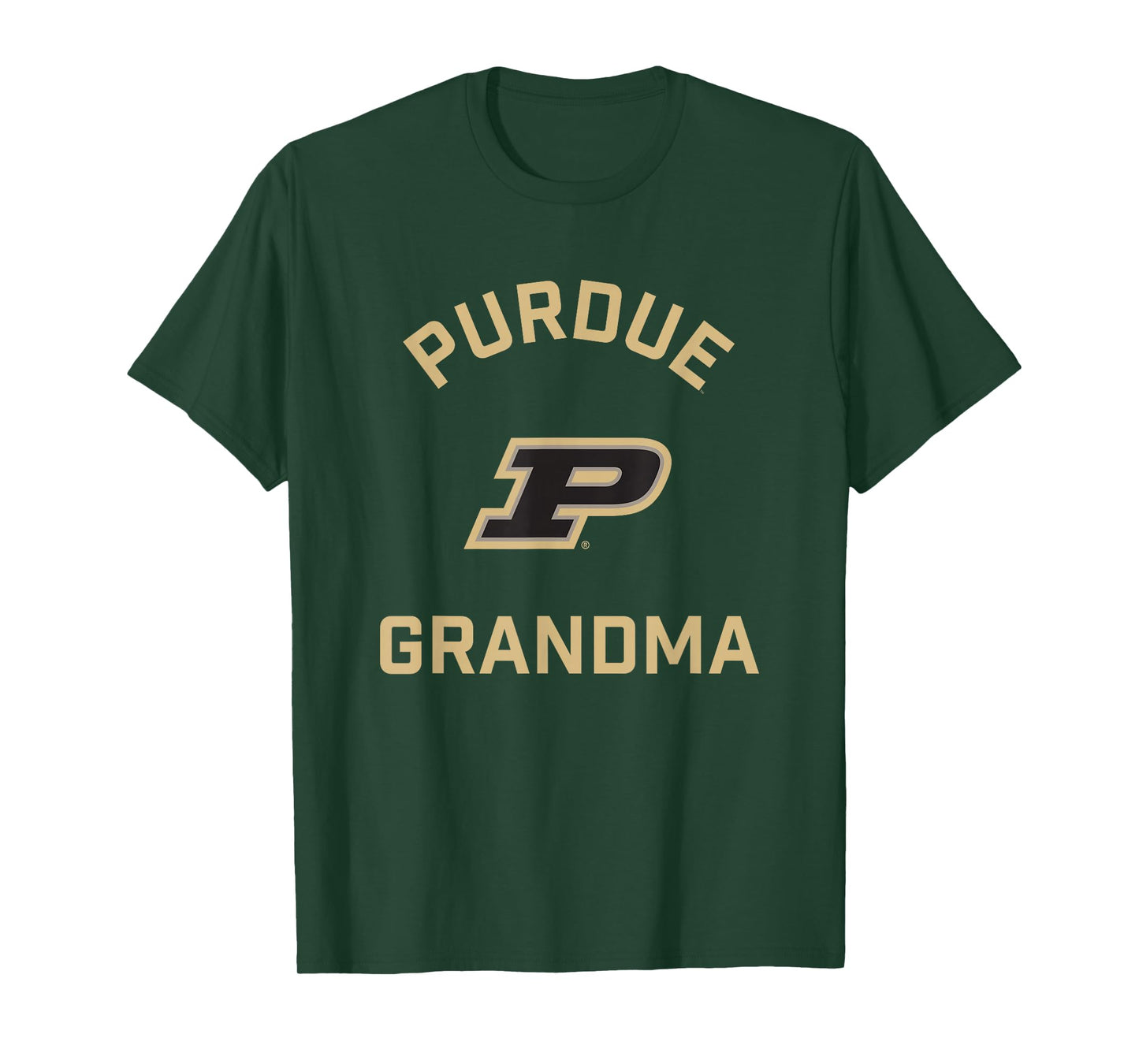 Campus Lab Purdue Boilermakers Arched Grandma T-Shirt - Black, Small, Unisex-Adults, Short Sleeve, Classic Fit, Cotton 100%
