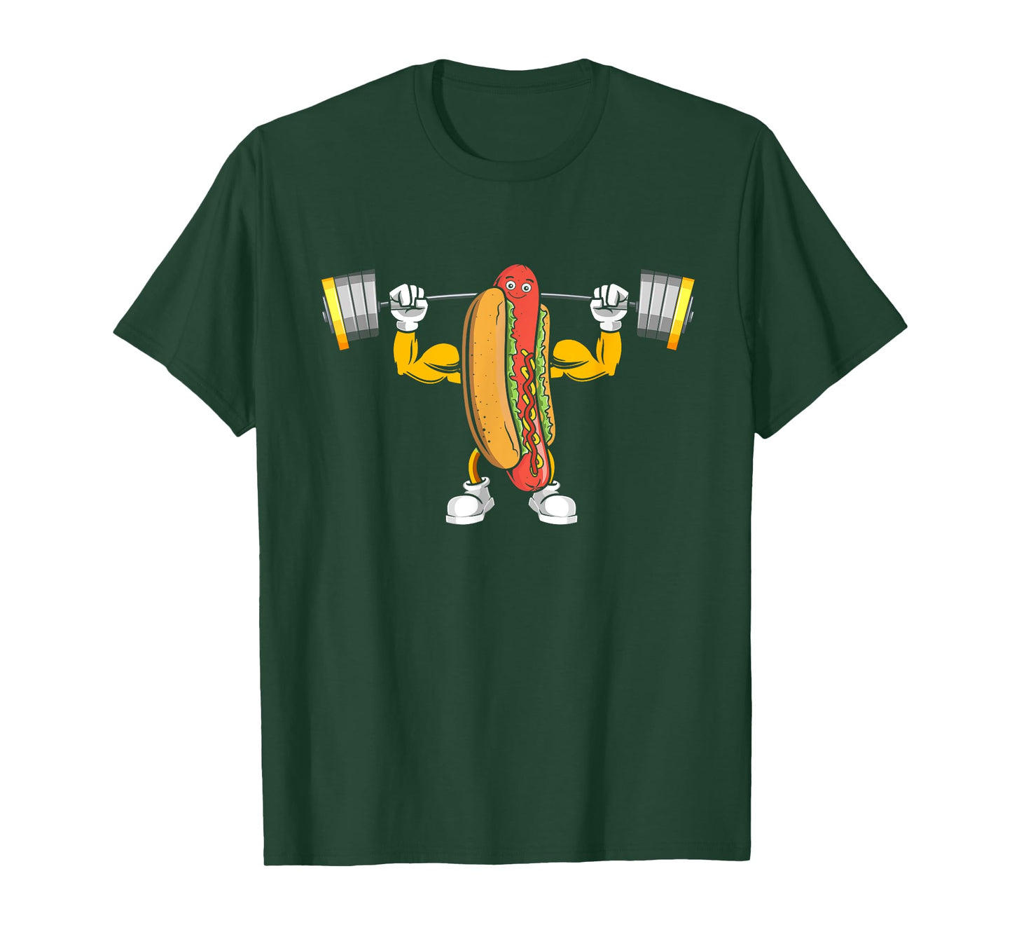 Muscular Hot Dog Deadlift Bodybuilding Fitness Fitness Gym Men Women T-Shirt