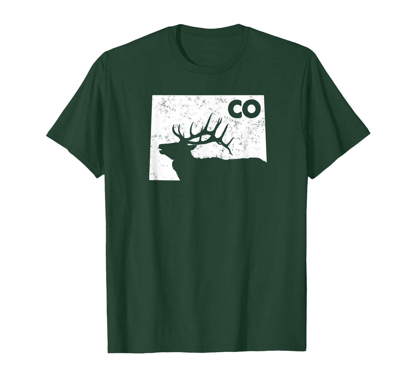 Colorado Elk Hunting Shirt - Bull Elk State Shape